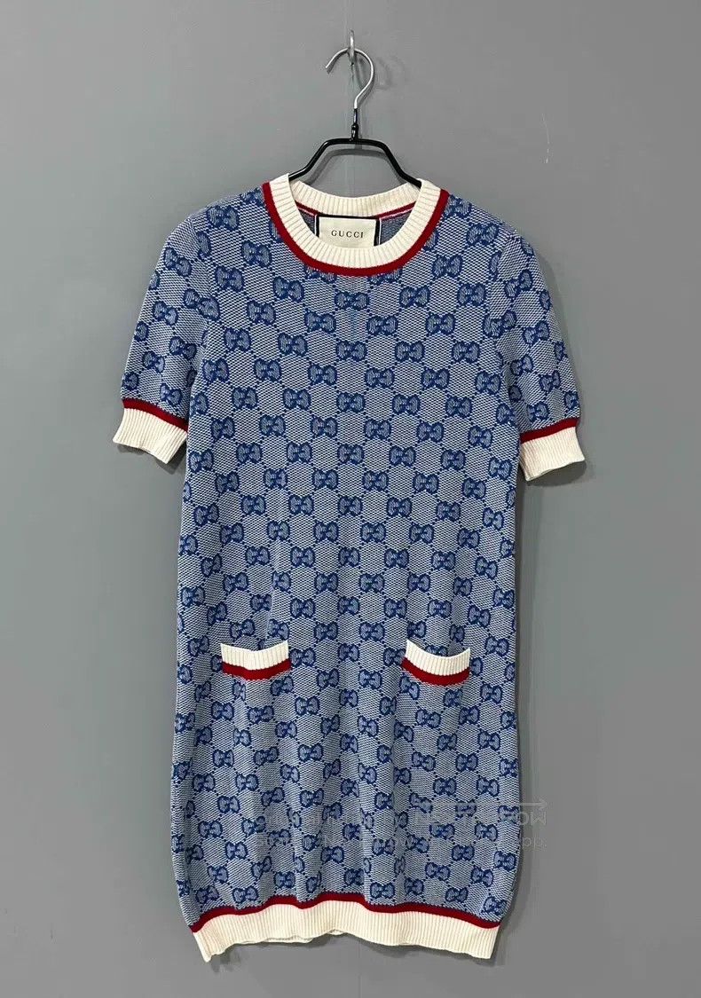 Gucci Gucci Knitted double G full-print dress Size XS / US 0-2 / IT 36-38 - 1 Thumbnail