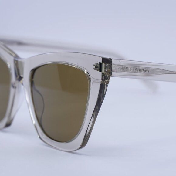 Saint Laurent Paris 🕶️ New Saint Laurent SL214 KATE 032 Sunglasses - Beige Size ONE SIZE - 9 Thumbnail