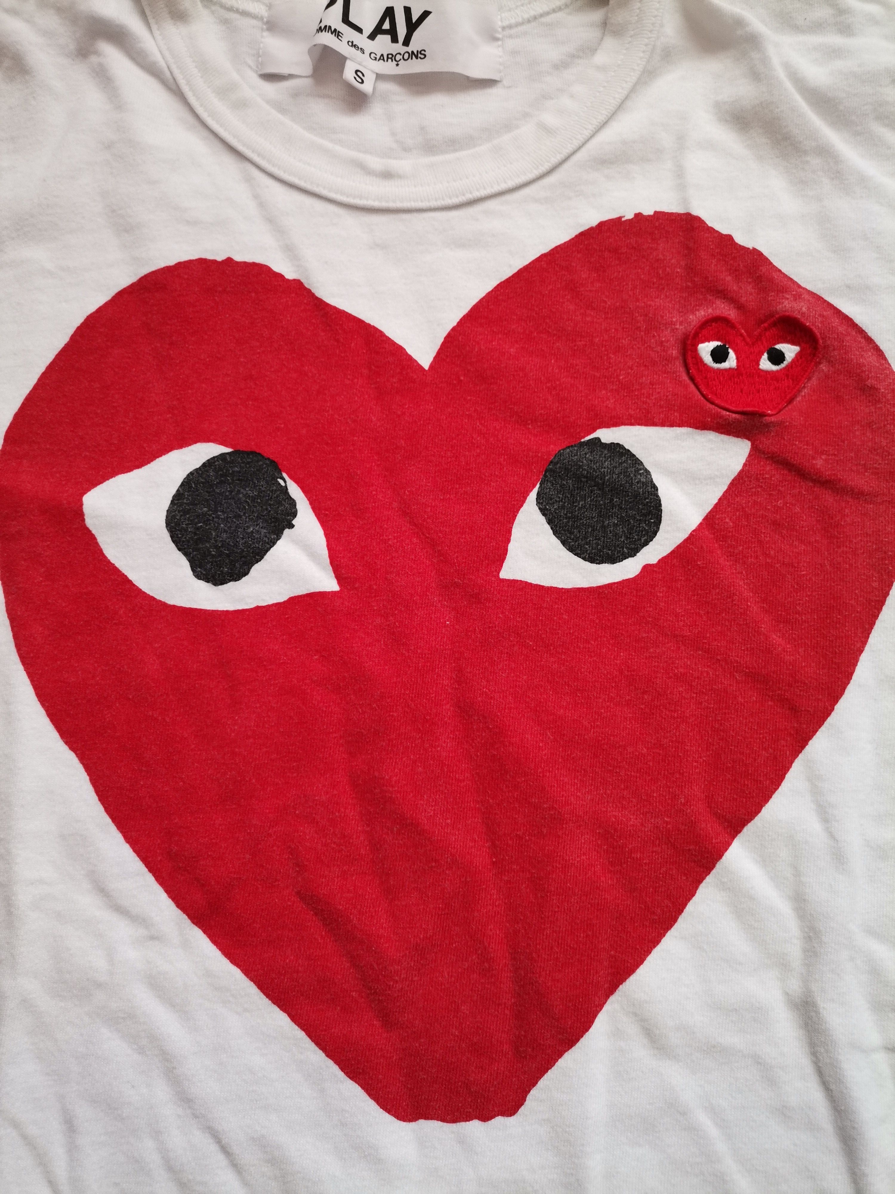 Comme des Garcons PLAY Comme Des Garcons Play Heart Tee Size US S / EU 44-46 / 1 - 2 Thumbnail