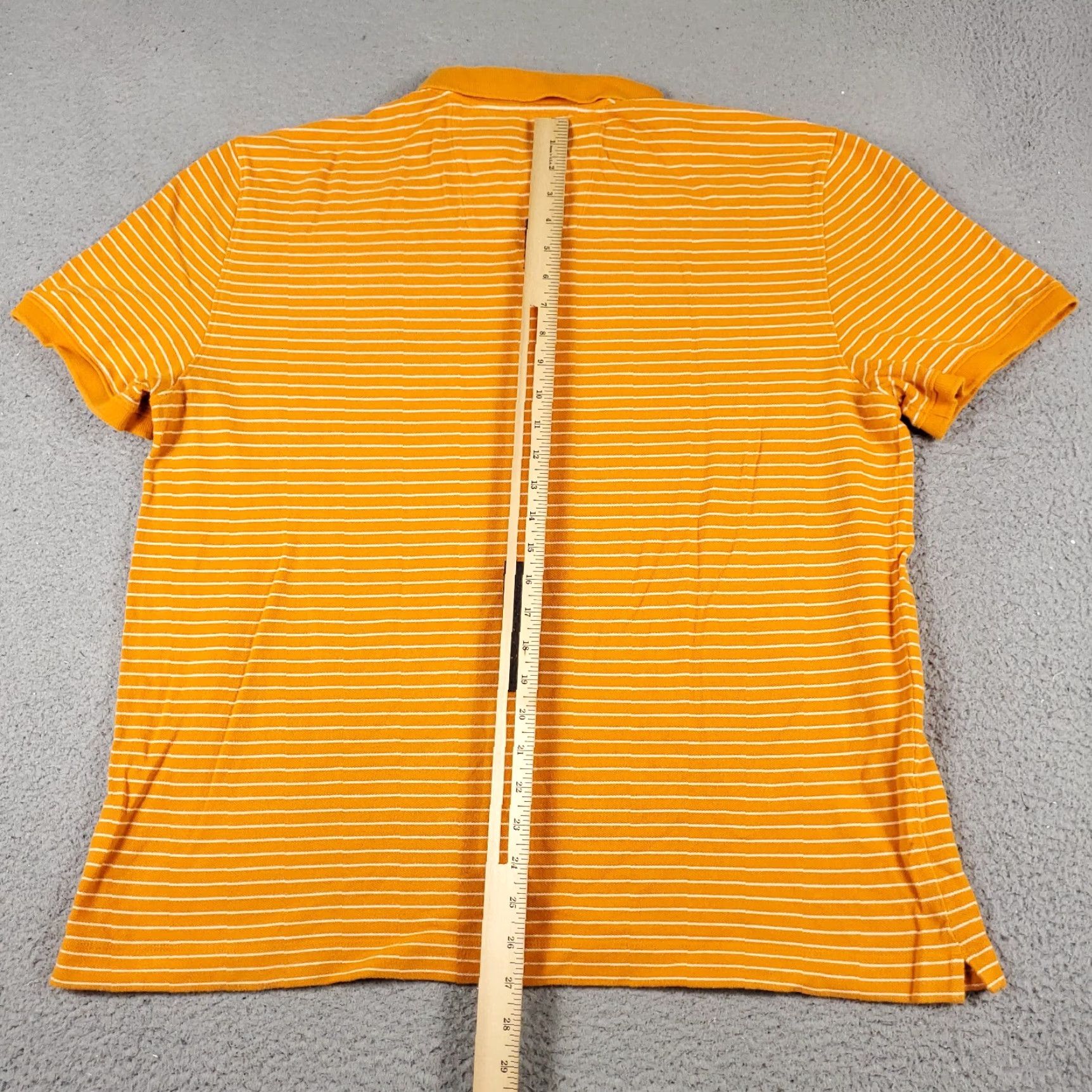 Nautica Nautica Polo Shirt Mens XL Orange Striped Short Sleeve Casual Button-Front Classic Colorful Preppy Shirt Mens XL Orange Size US XL / EU 56 / 4 - 4 Thumbnail