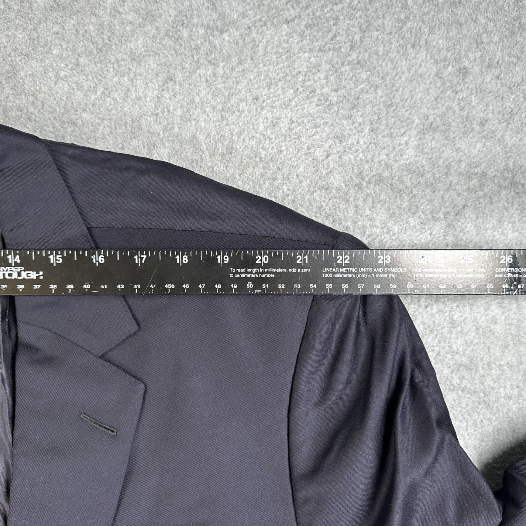 Vintage Tessitura Di Quaregna Blazer Mens XL Wool Notch Lapel Two-Button Front Long Jacket Blue Sport Coat Nick Lopez Tailoring 2 Piece Business Formal Size 46R - 4 Thumbnail