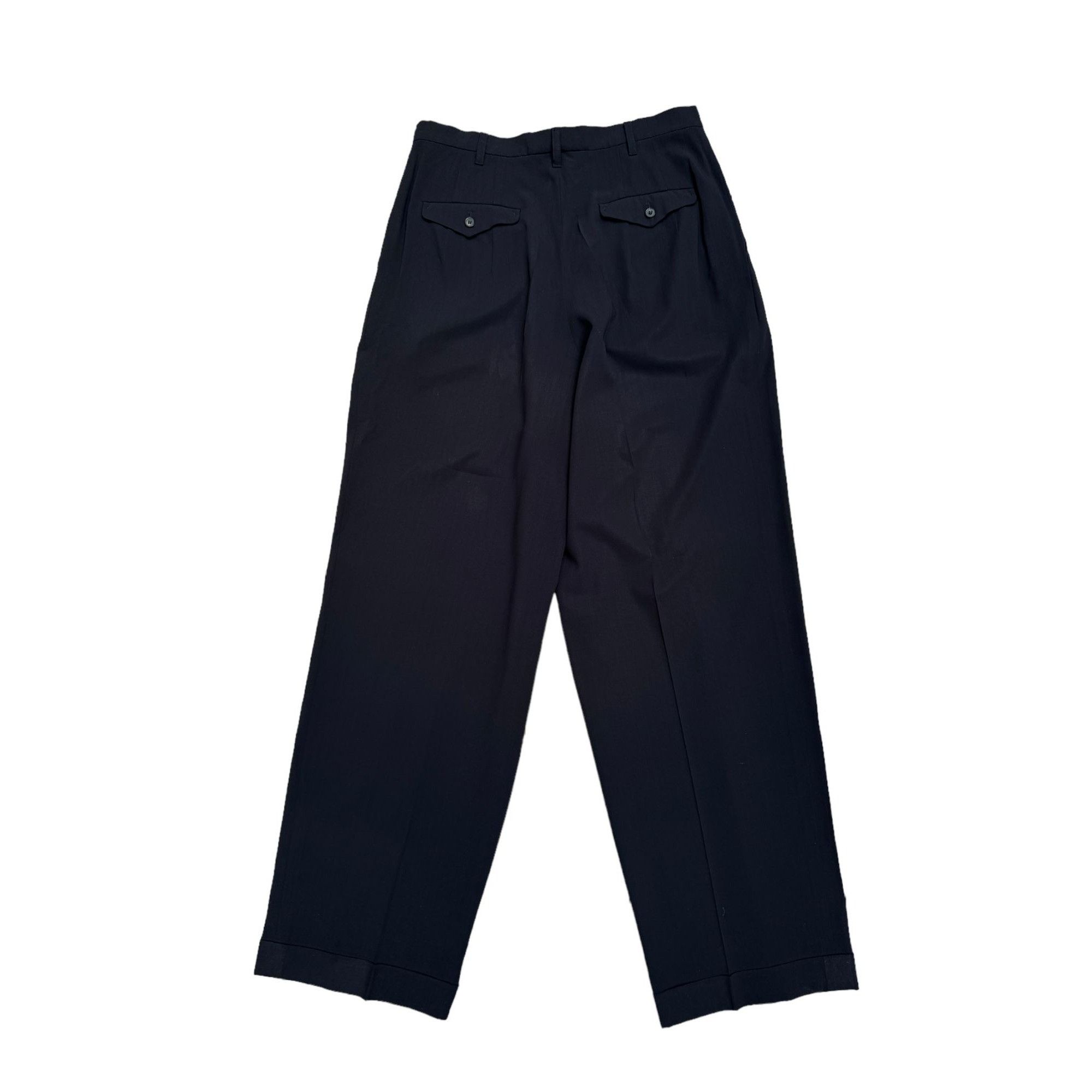 Jil Sander Wool Wide High Waist Pants Size 27" / US 4 / IT 40 - 5 Thumbnail