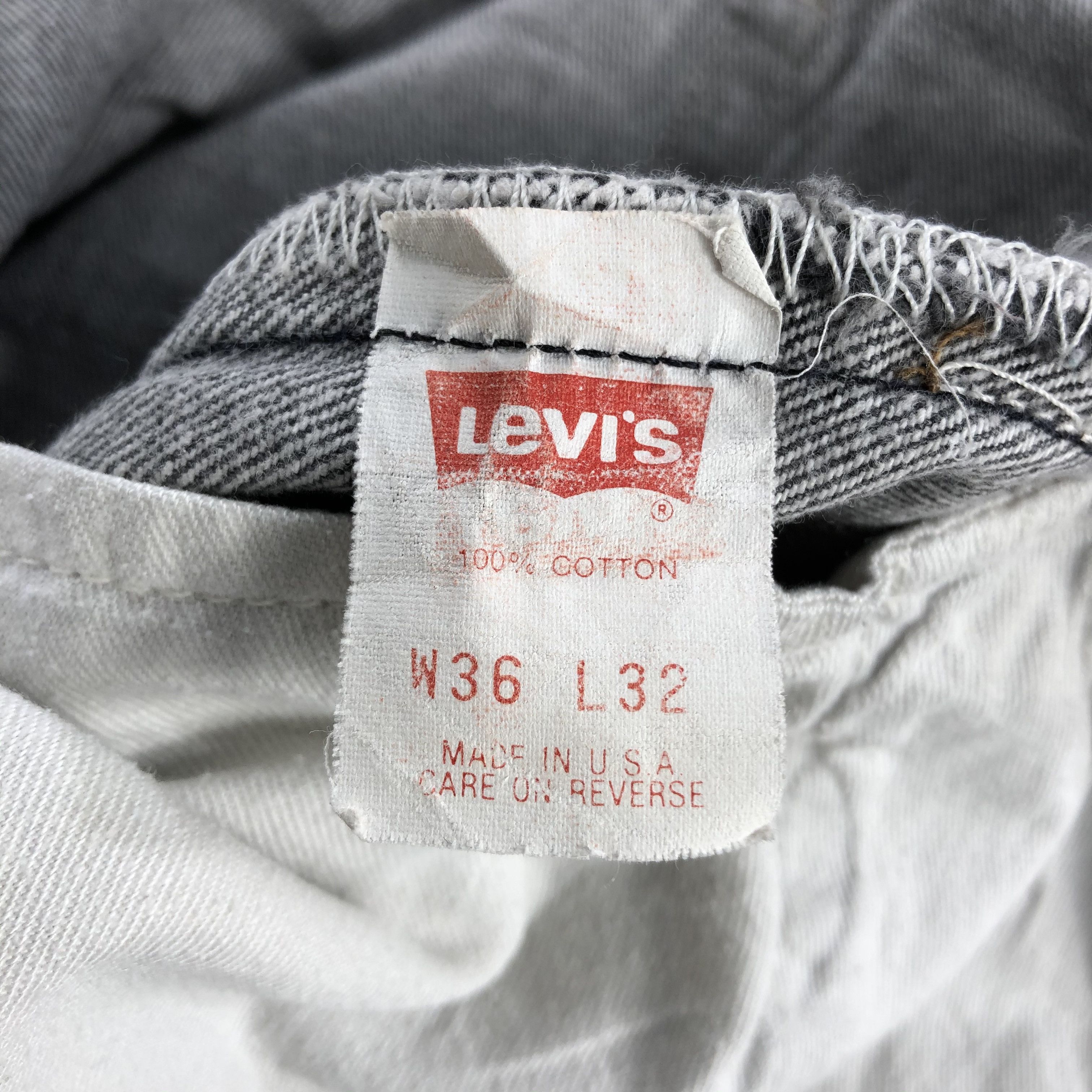 Levi's × Vintage Vintage 90s Levis 501 Faded Black Jeans-JM2836 Size US 35 - 12 Thumbnail