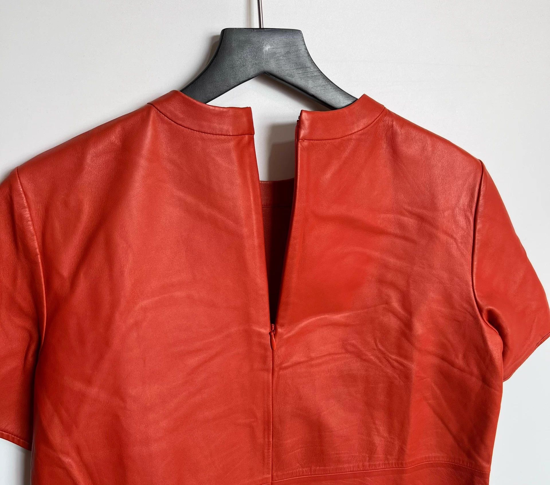Givenchy Givenchy Orange Lambskin Short Sleeve T-Shirt - Size 38 Size S / US 4 / IT 40 - 3 Thumbnail