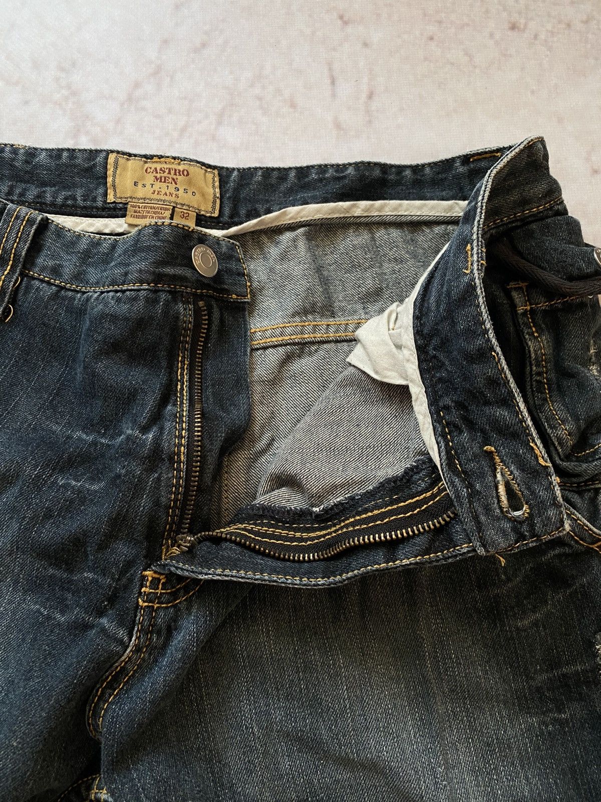 Faded Glory × Japanese Brand Vintage Cargo Denim Bandage pants Japanese style Size US 32 / EU 48 - 9 Thumbnail