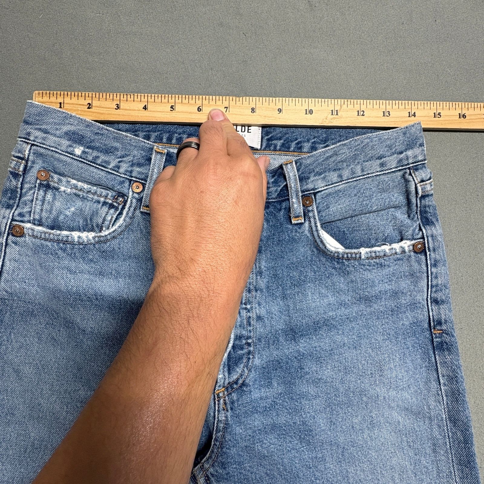 Agolde AGOLDE Jamie High Rise Classic Jeans Blue A0451-778 Size 26" / US 2 / IT 38 - 15 Thumbnail