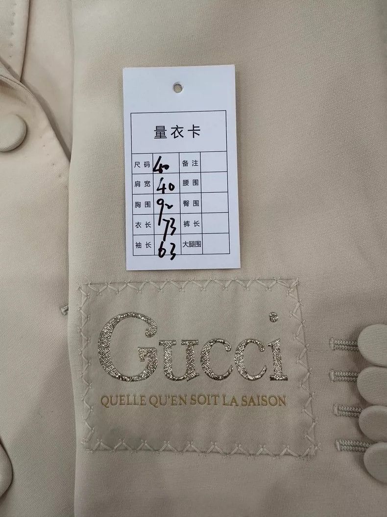 Gucci Gucci Beige Casual Blazer with Pockets-2506 Size US M / EU 48-50 / 2 - 9 Thumbnail