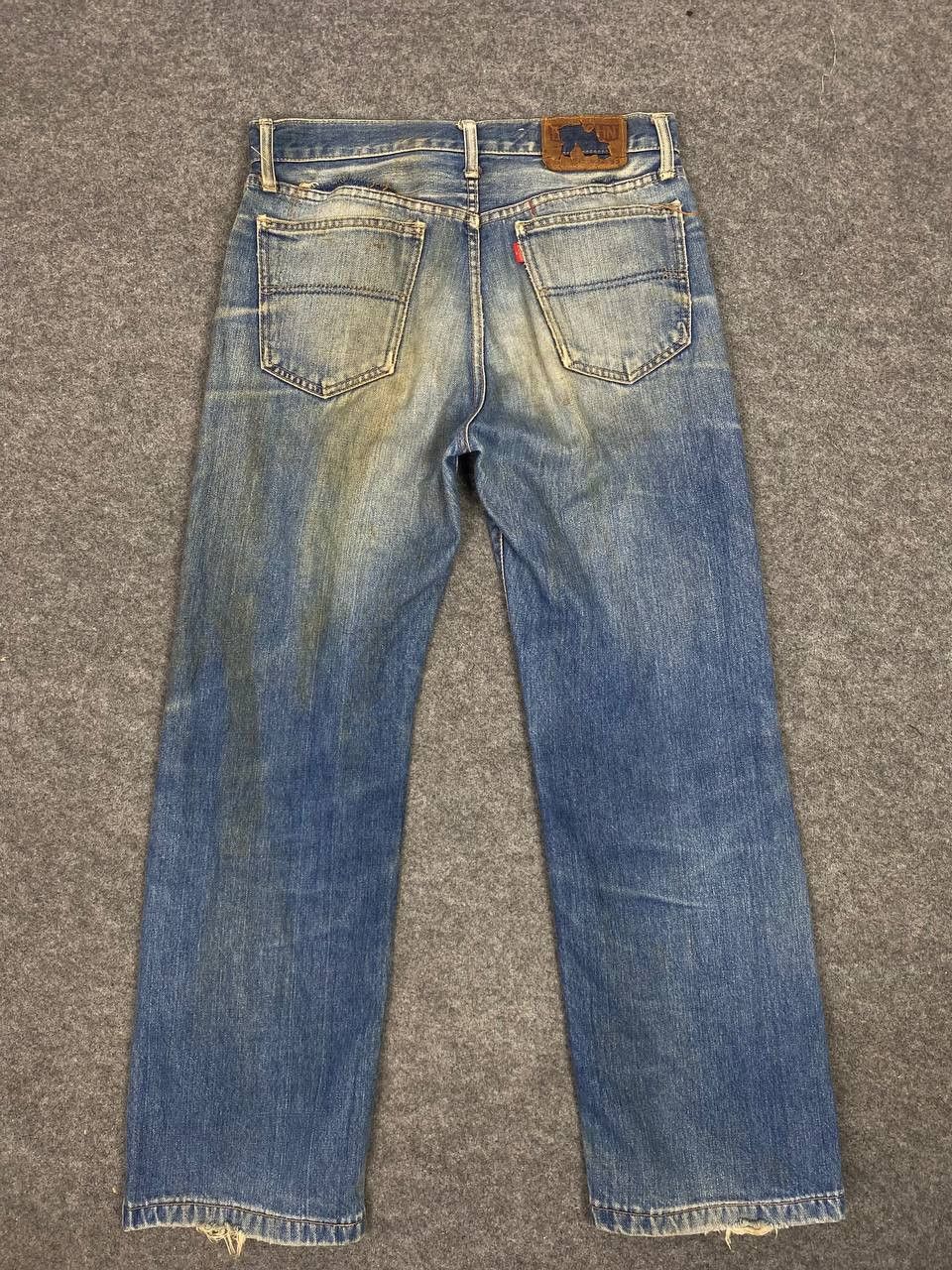 Big John vintage big john distressed denim nice design Size US 32 / EU 48 - 1 Thumbnail