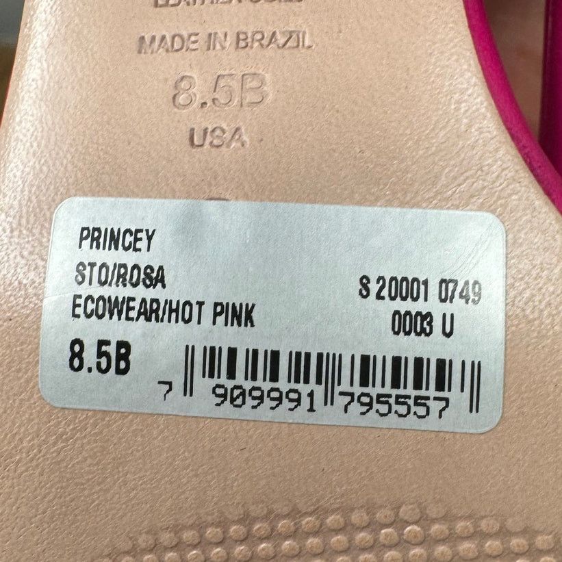 SCHUTZ NEW Schutz Princey Strappy Slide Sandals Hot Pink Heel Size US 8.5 / IT 38.5 - 9 Thumbnail