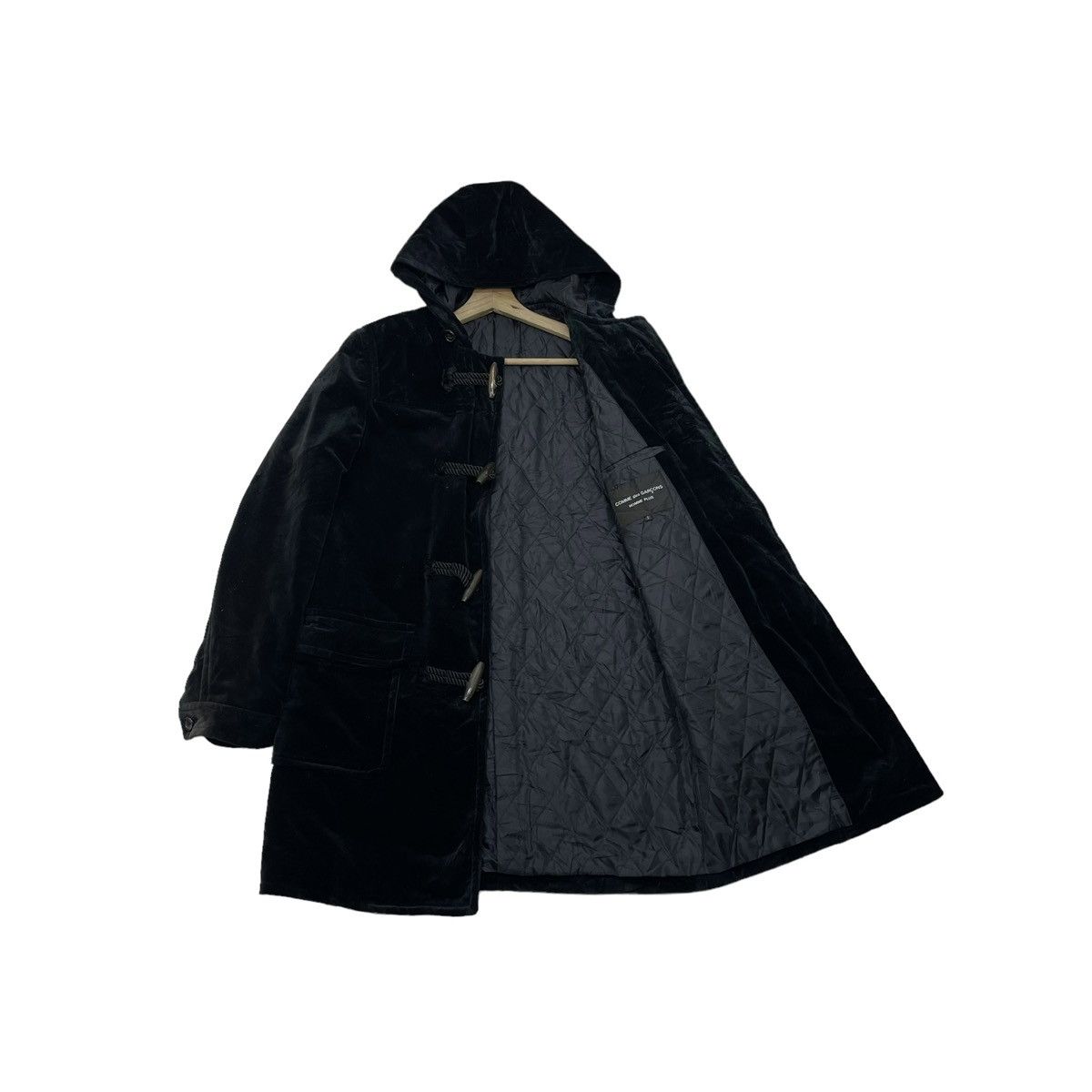 Comme des Garcons 🔥Vintage Comme Des Garçons Homme Velvet Duffle Jacket Size US S / EU 44-46 / 1 - 3 Thumbnail
