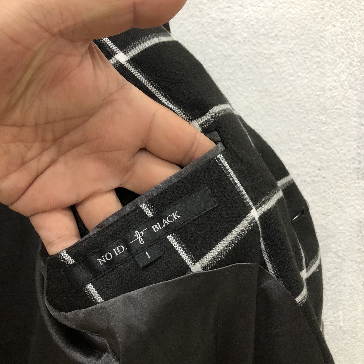 Designer × Japanese Brand × NO ID No Id Black Square Style Blazer Jacket Size 34R - 5 Thumbnail
