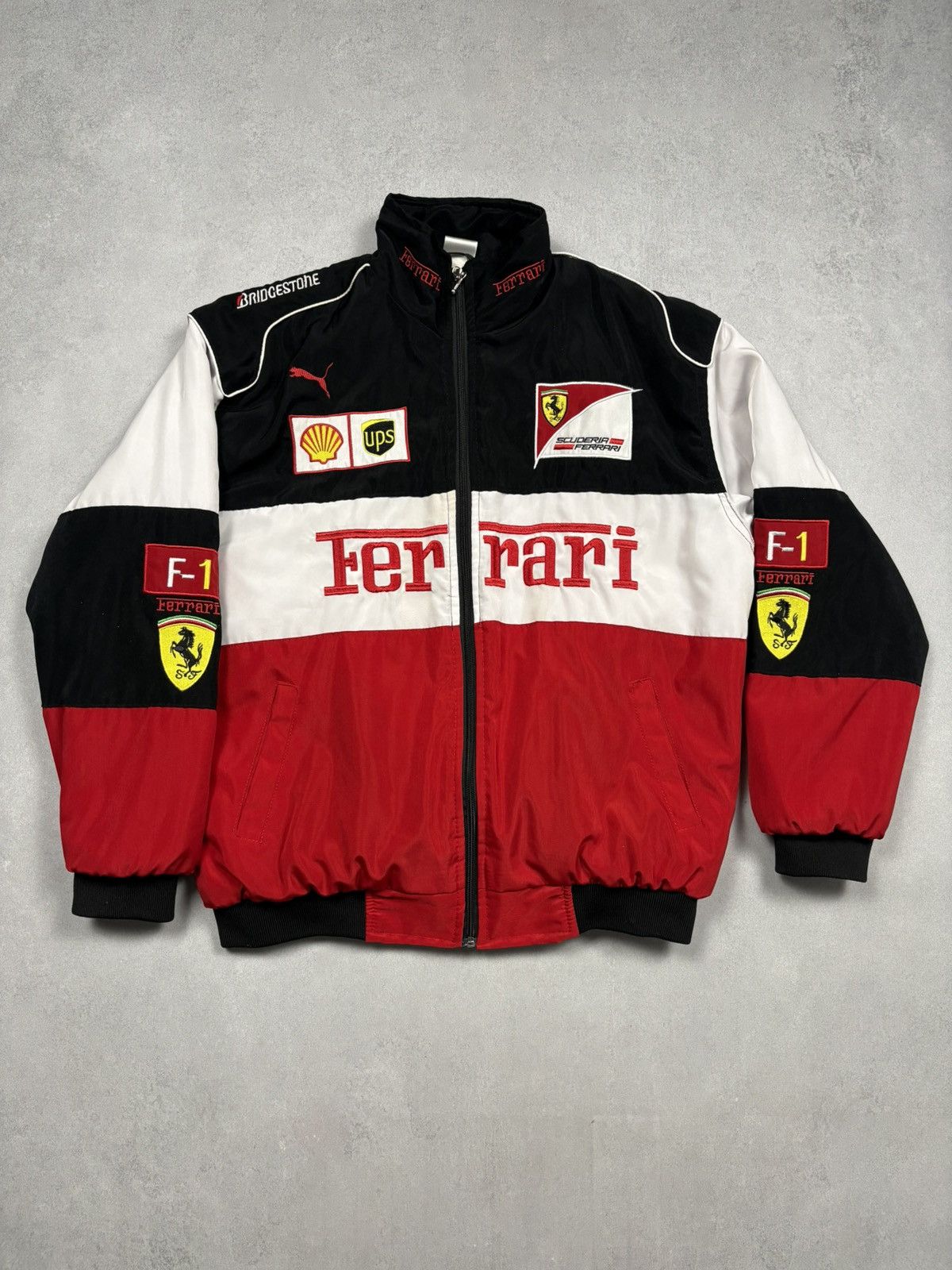 Ferrari Vintage Ferrari F1 Racing Jacket Puma Shell UPS Bridgestone Size US M / EU 48-50 / 2 - 1 Thumbnail