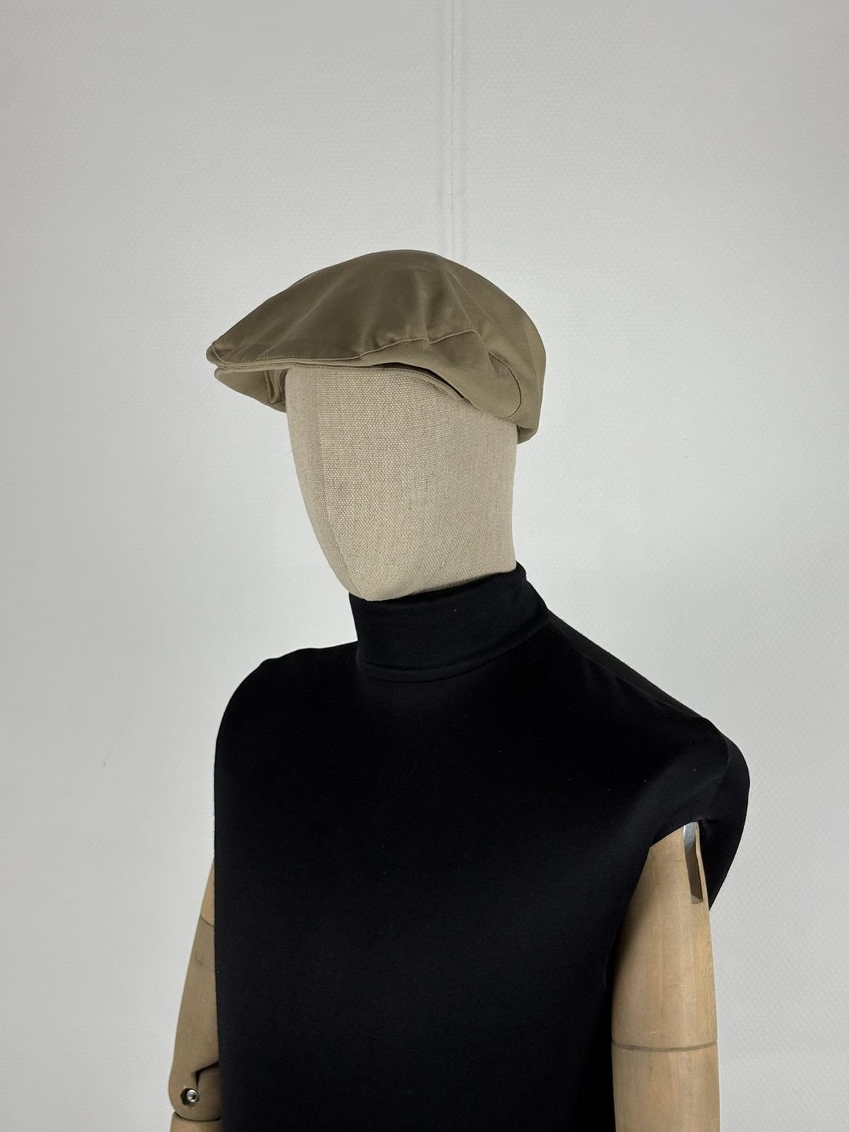 Burberry Rare 90's Burbeerry's Nova Check Lining Tan Plaid Flat Newsboy Cap Visor Driver Hat Size ONE SIZE - 10 Thumbnail