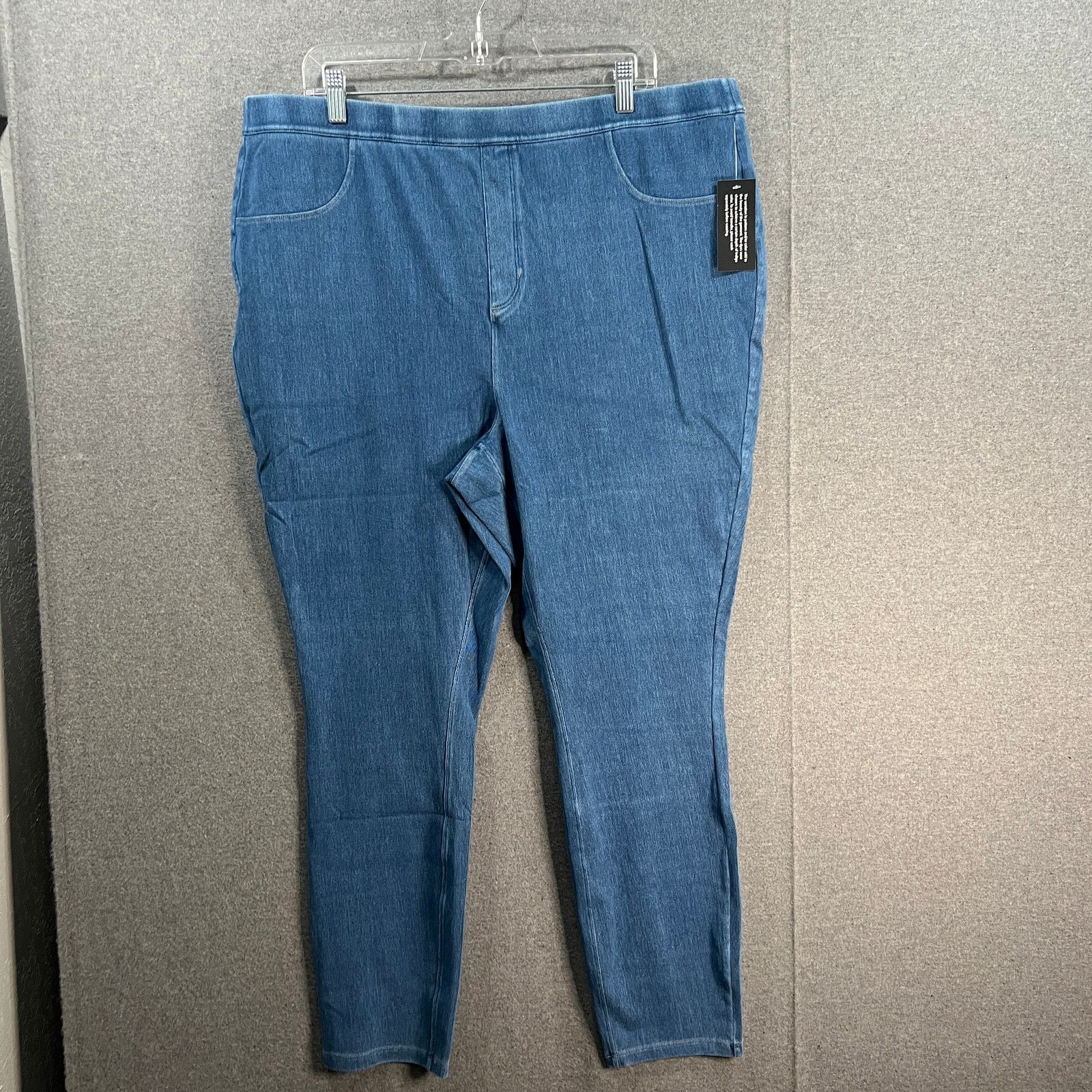 Other Susan Graver Regular Cool Touch Denim Pull-On Ankle Jean Size 22" - 1 Thumbnail
