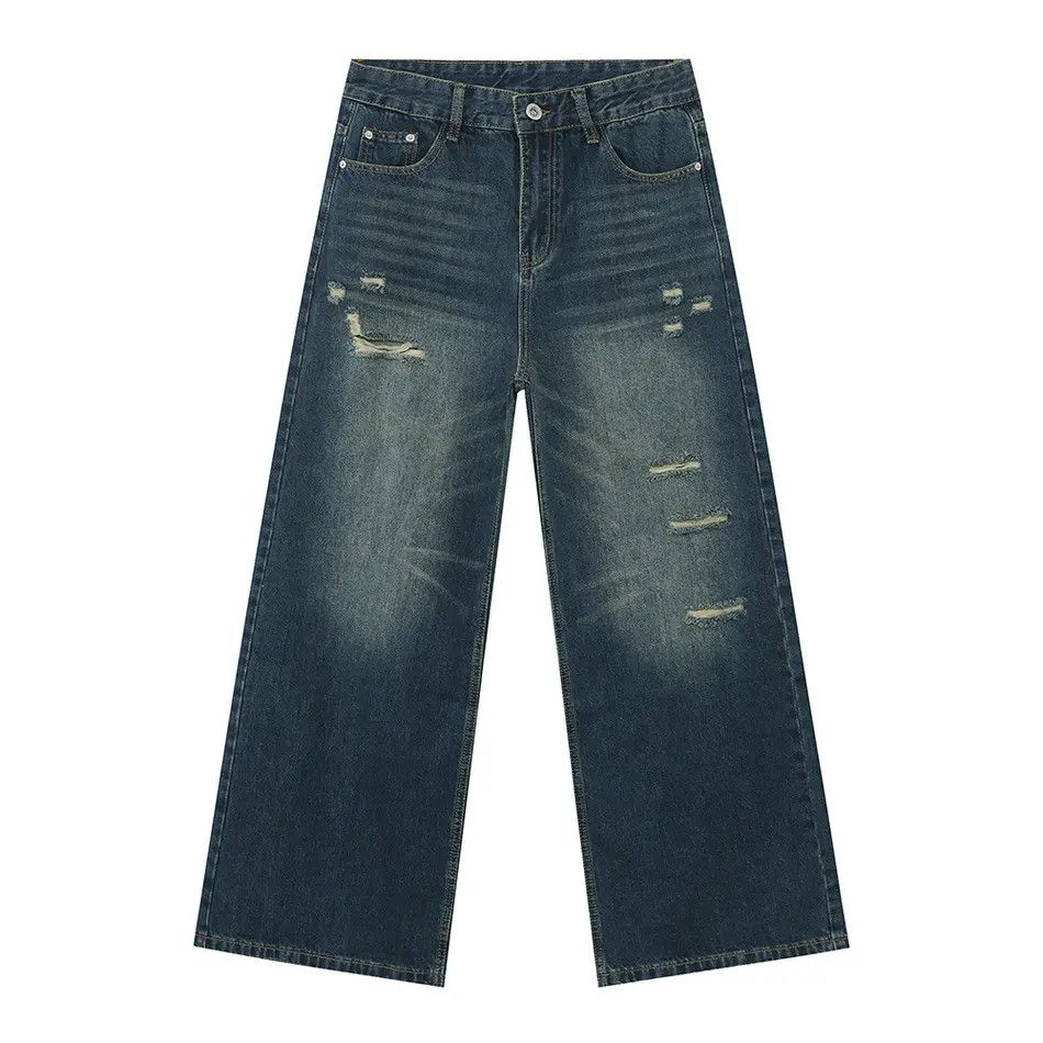 Japanese Brand Retro loose high street ripped jeans Size US 32 / EU 48 - 5 Thumbnail