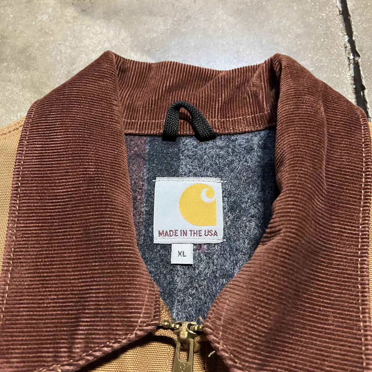 Carhartt Vintage Carhartt Detroit Jacket J001 BRN Interstellar USA Size US XL / EU 56 / 4 - 10 Thumbnail
