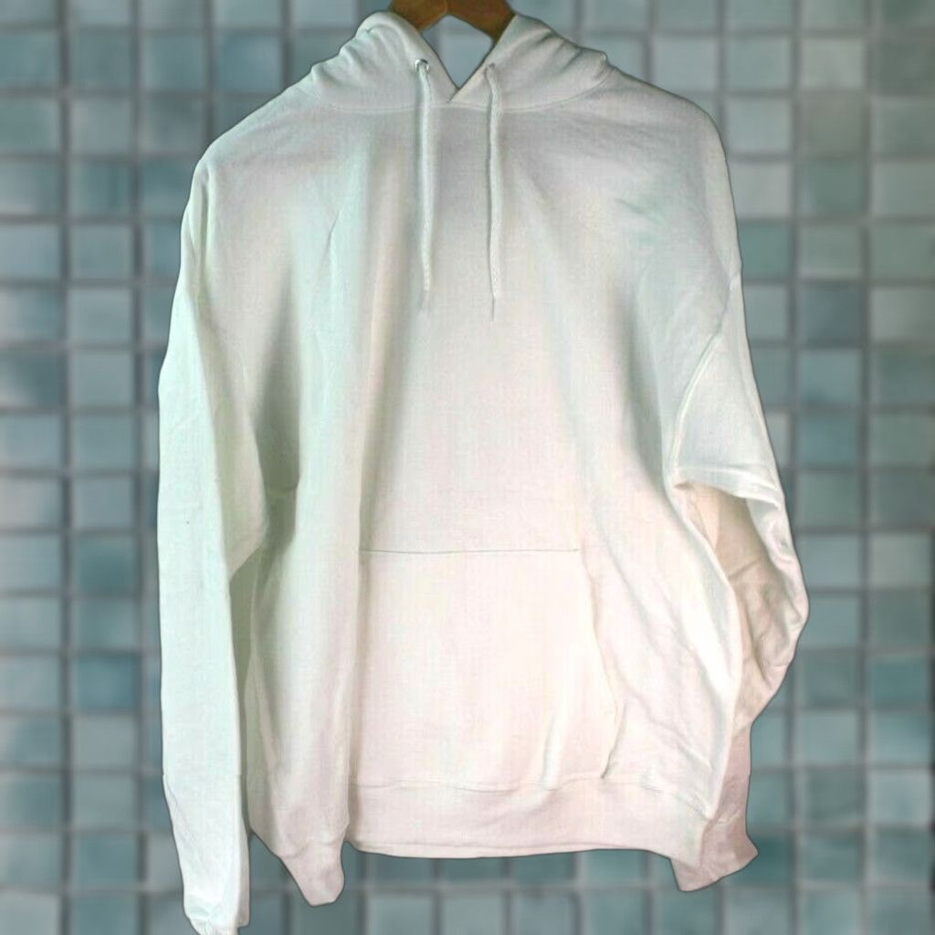 Hanes Hanes ComfortBlend EcoSmart Pullover Hoodie Sweatshirt White L Mens Hoodie Pullover Size US L / EU 52-54 / 3 - 1 Thumbnail