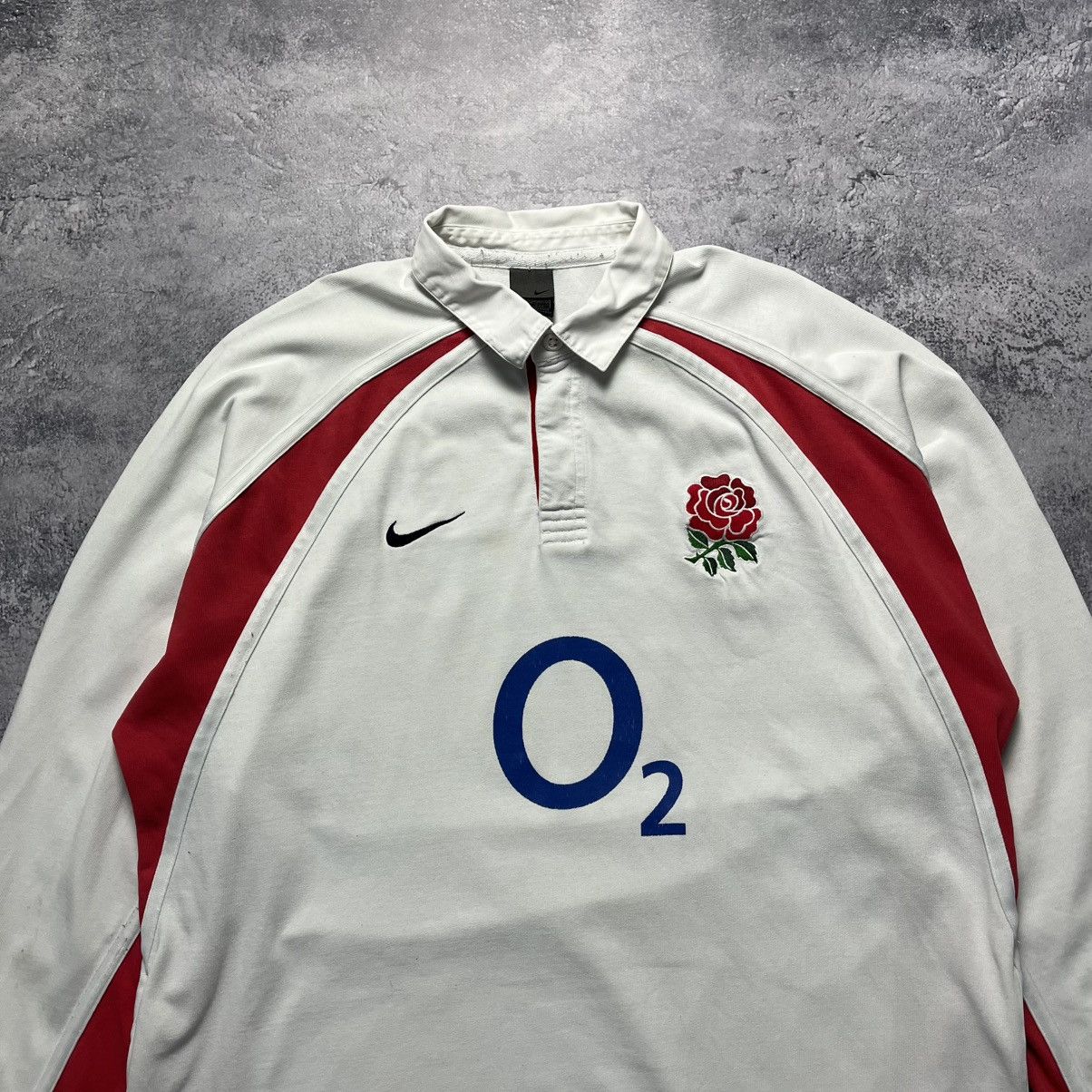 Nike Vintage Nike England Rugby League Polo Longsleeve Jersey Size US XXL / EU 58 / 5 - 2 Thumbnail