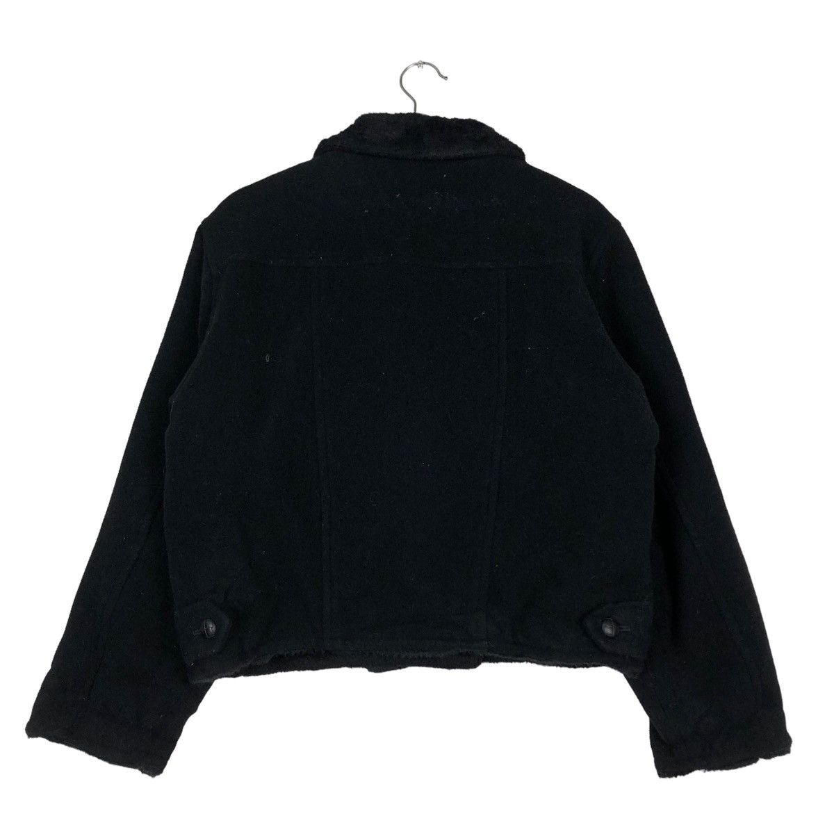 If Six Was Nine 🔥VINTAGE CROPPED WOOL BIKER JACKET LIBERTA JAPAN MINK FUR Size US M / EU 48-50 / 2 - 8 Thumbnail