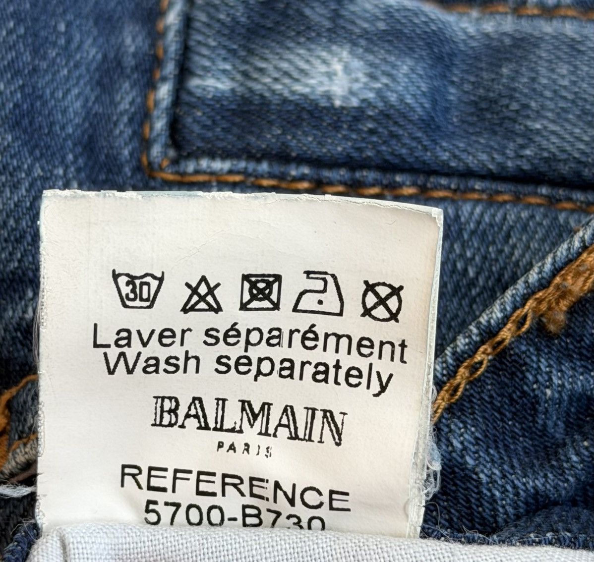 Balmain BALMAIN Decarnin SS 2010 Biker Denim Distressed Shorts jeans Size 28" / US 6 / IT 42 - 11 Thumbnail