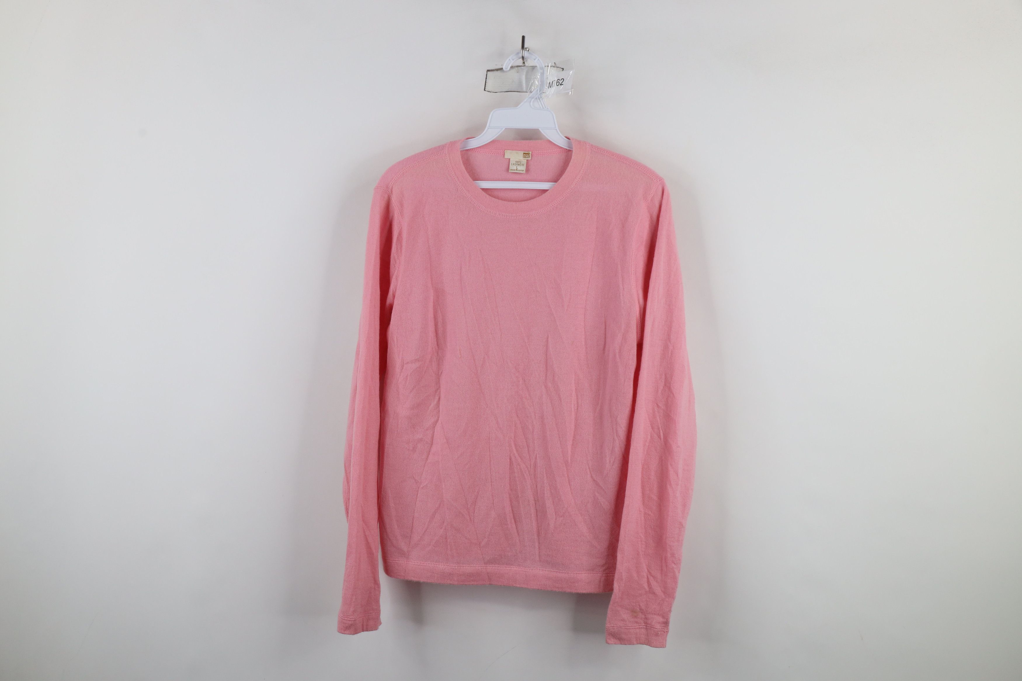 Vintage Vintage 90s Streetwear Blank Soft Cashmere Knit Sweater Pink Size L / US 10 / IT 46 - 1 Thumbnail