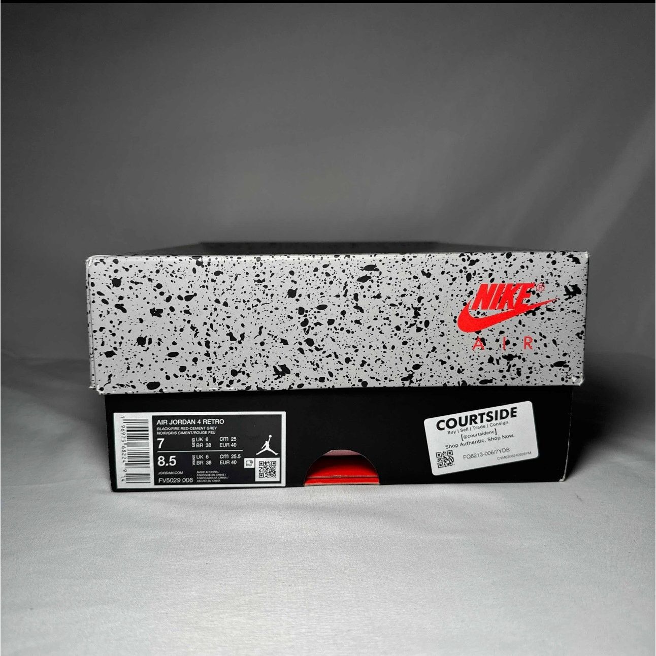 Jordan Brand × Nike Size 7 - Nike Air Jordan 4 Retro Bred Reimagined Men's Shoes Size US 7 / EU 40 - 9 Thumbnail