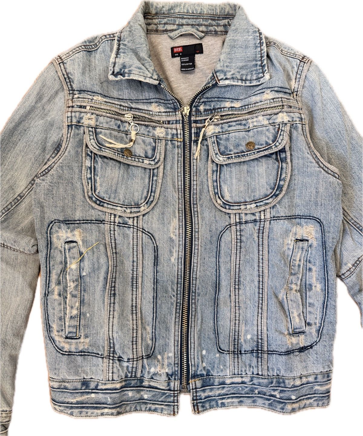 Diesel Vintage Diesel Heavy Denim Jacket Size US M / EU 48-50 / 2 - 2 Thumbnail