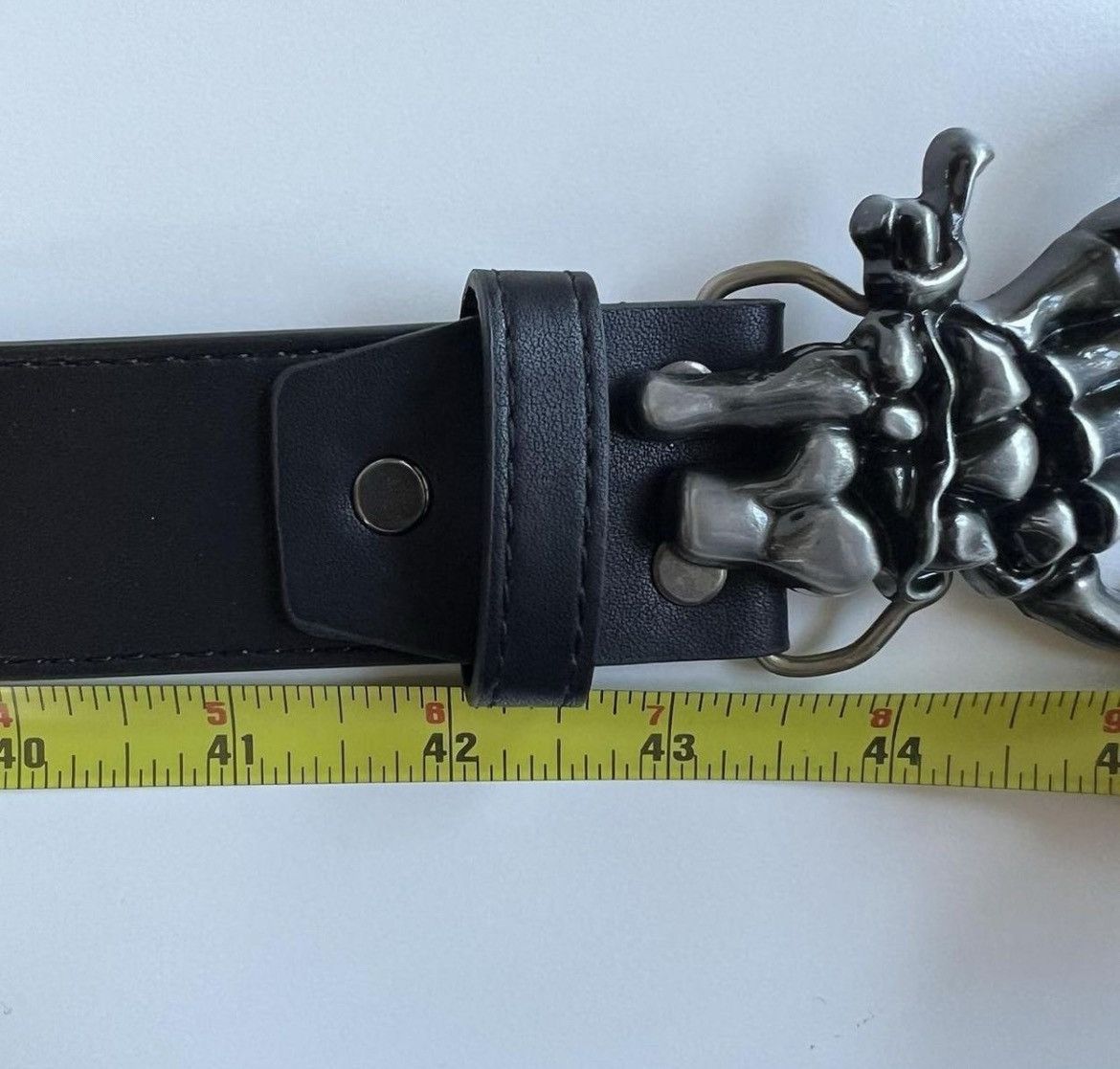 Vintage y2k 2000s vintage style skeleton grunge goth emo black belt Size ONE SIZE - 6 Thumbnail