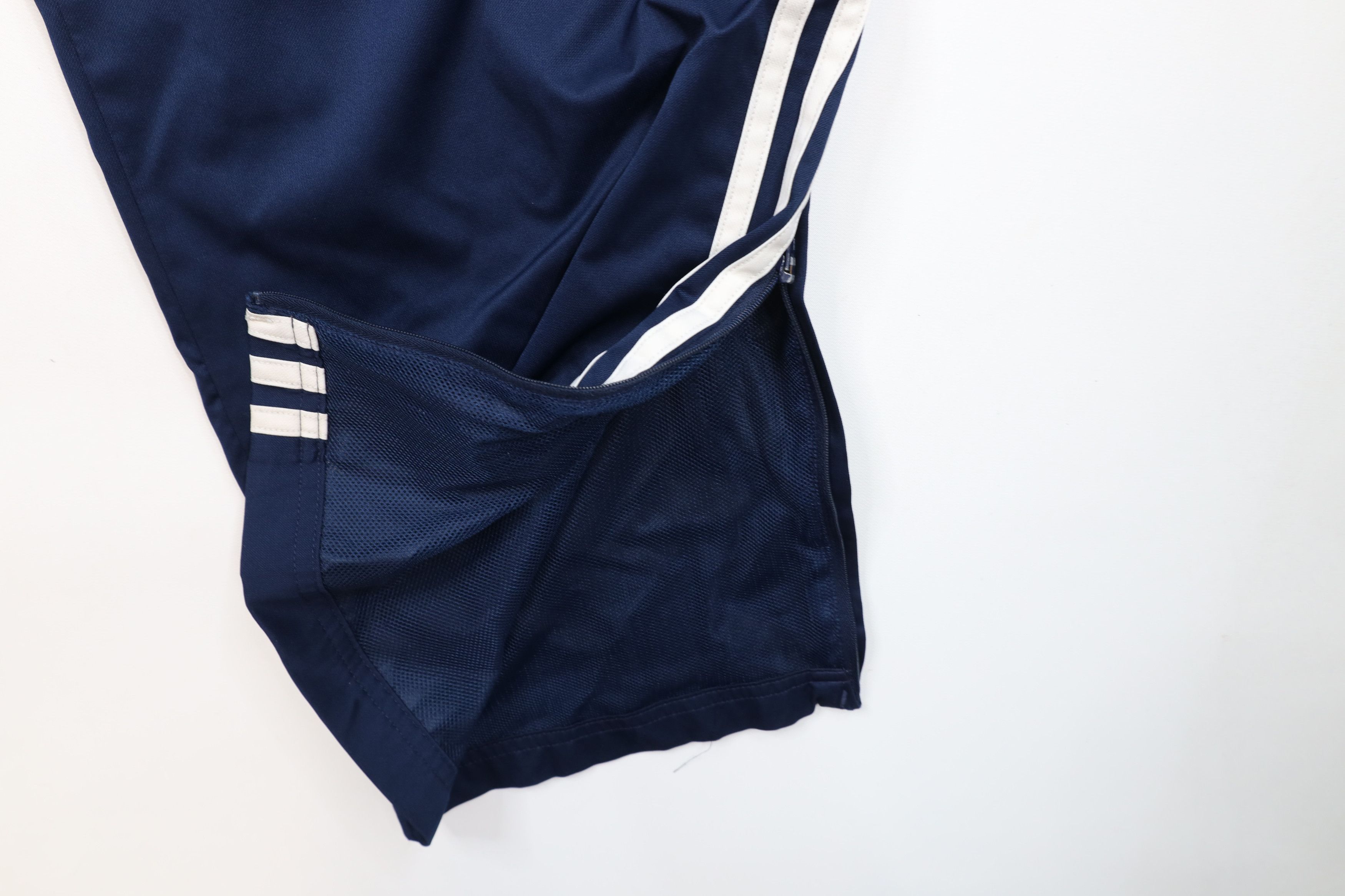 Adidas × Vintage Vintage Adidas Striped Lined Wide Leg Windbreaker Rain Pants Size US 40 / EU 56 - 5 Thumbnail