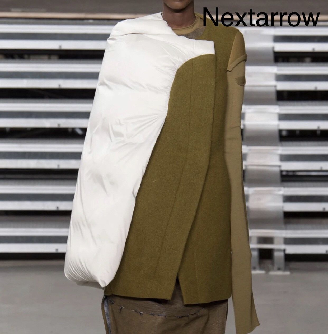 Rick Owens Rick owens17FW show style spliced down tracksuit cotton coat Size US M / EU 48-50 / 2 - 2 Thumbnail