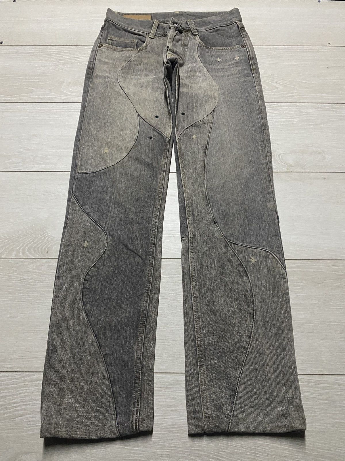 Analog Vintage Japanese Brand Analog Lighning Distressed Jeans Size US 28 / EU 44 - 1 Thumbnail