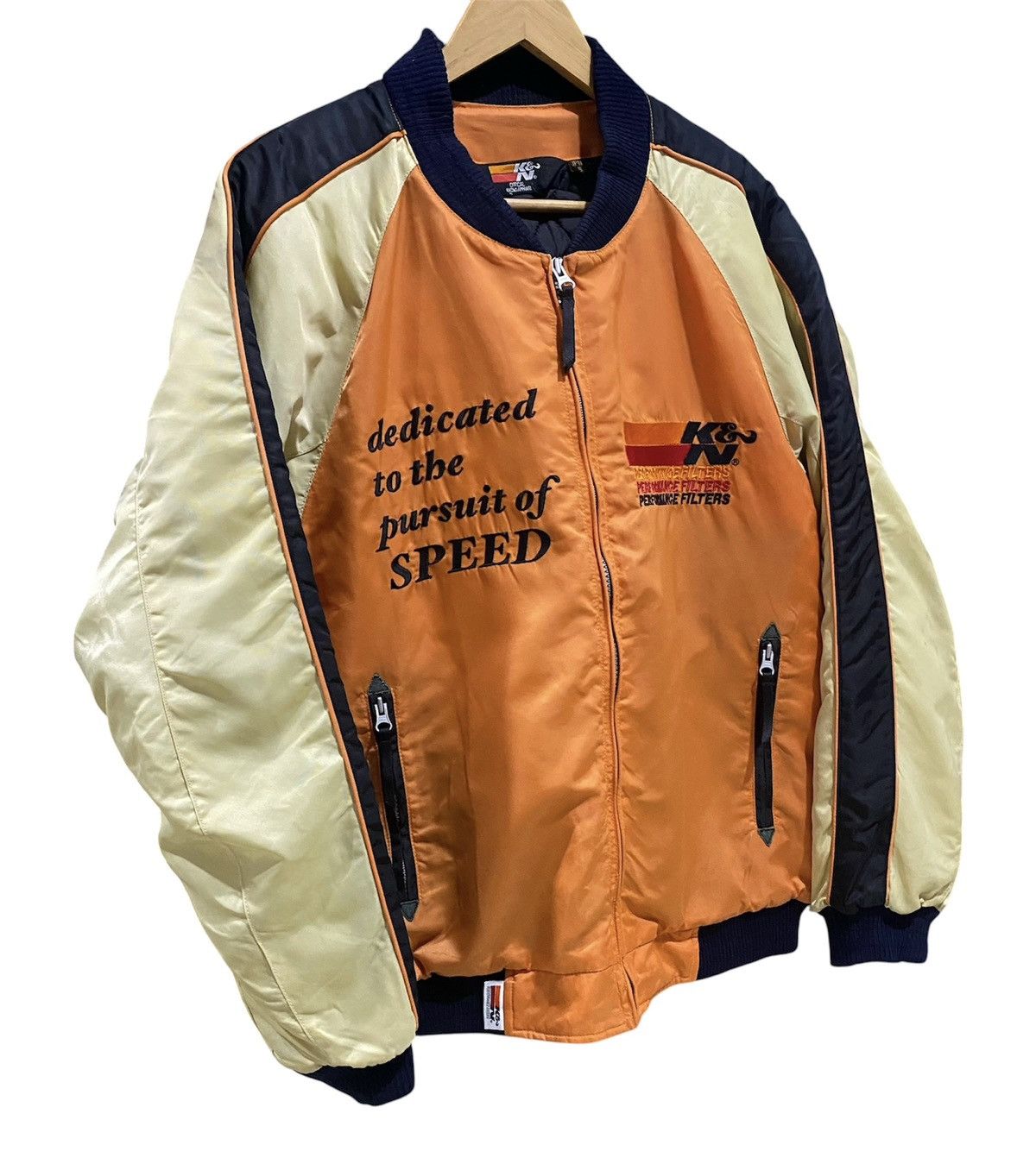 Japanese Brand Vintage K&N Performance Official Racing Bombers Team Size US L / EU 52-54 / 3 - 4 Thumbnail