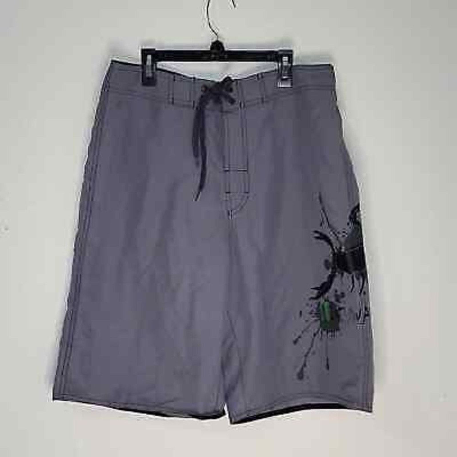 First MFG Co. First Wave Board Shorts Swim Trunks Roundtree Yorke Grey 32 Size US 32 / EU 48 - 10 Thumbnail