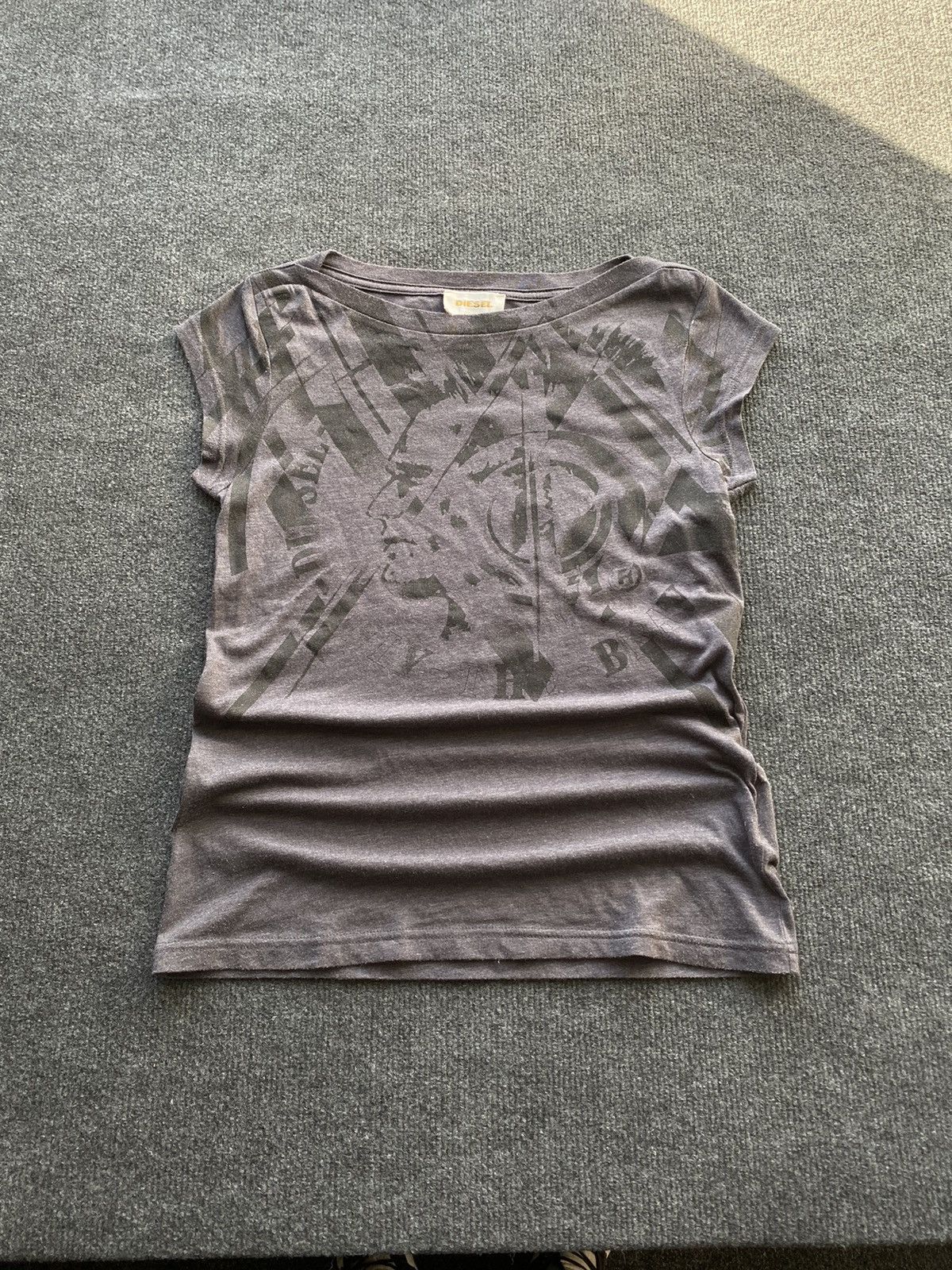 Diesel 🔥Opium Punk Gothic Diesel Gray faded women alt emo top s Size S / US 4 / IT 40 - 1 Thumbnail