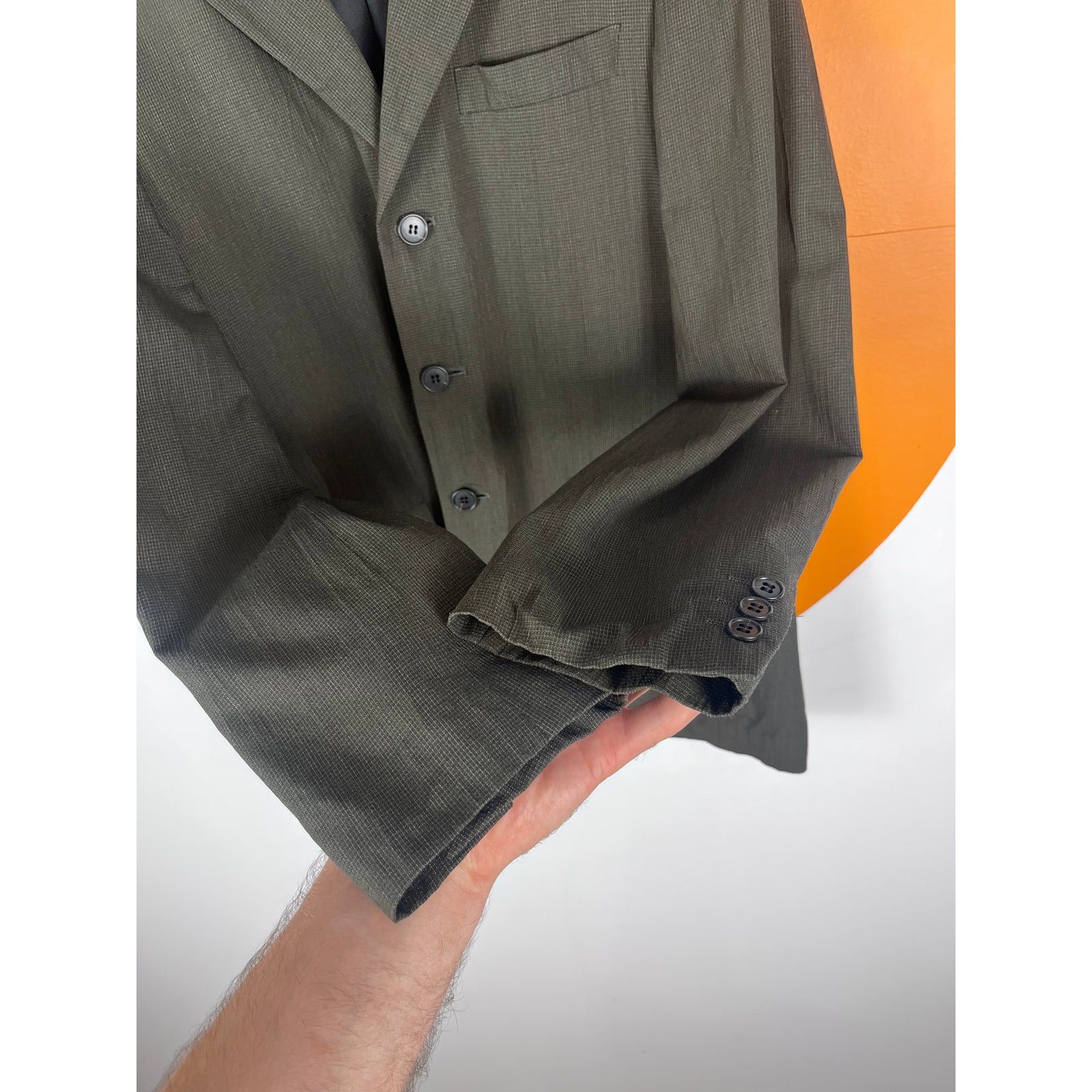 Yohji Yamamoto A.A.R Yohji Yamamoto D'URBAN Suit Japan designer wool blend Size 48R - 4 Thumbnail