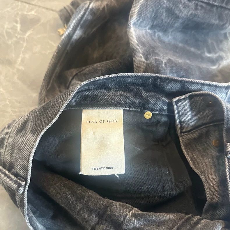 Fear of God Fear of God Black water corrugated jeans Size US 29 - 7 Thumbnail