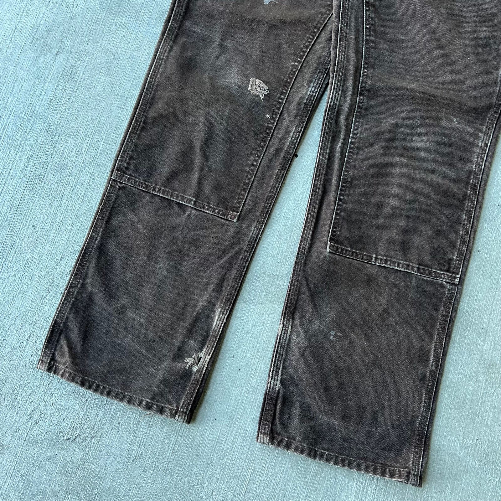 Carhartt × Vintage Vintage Y2K Carhartt WOMENS brown double knee work pants Size US 29 - 3 Thumbnail