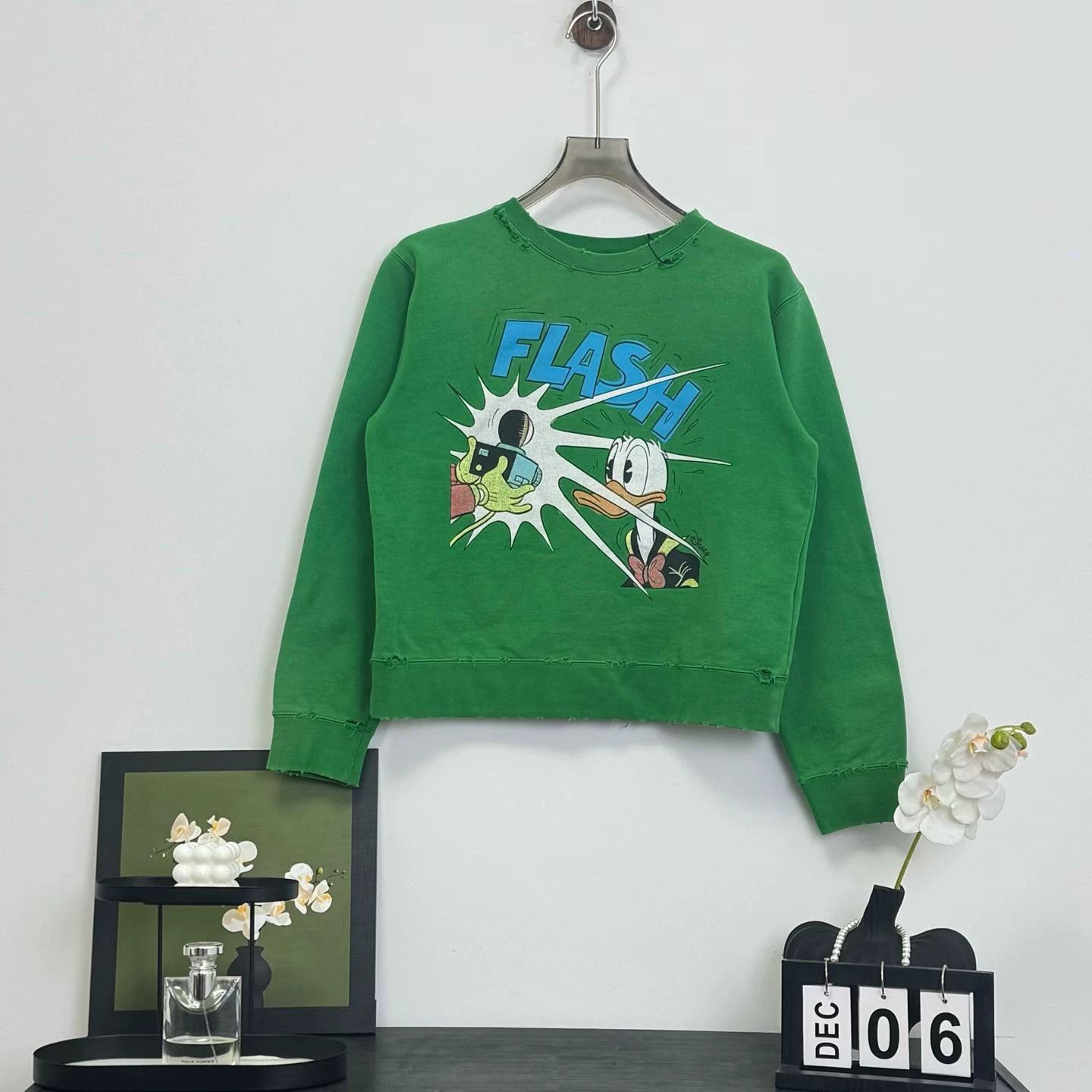 Gucci Gucci green Donald Duck sweatshirt Size S / US 4 / IT 40 - 1 Thumbnail