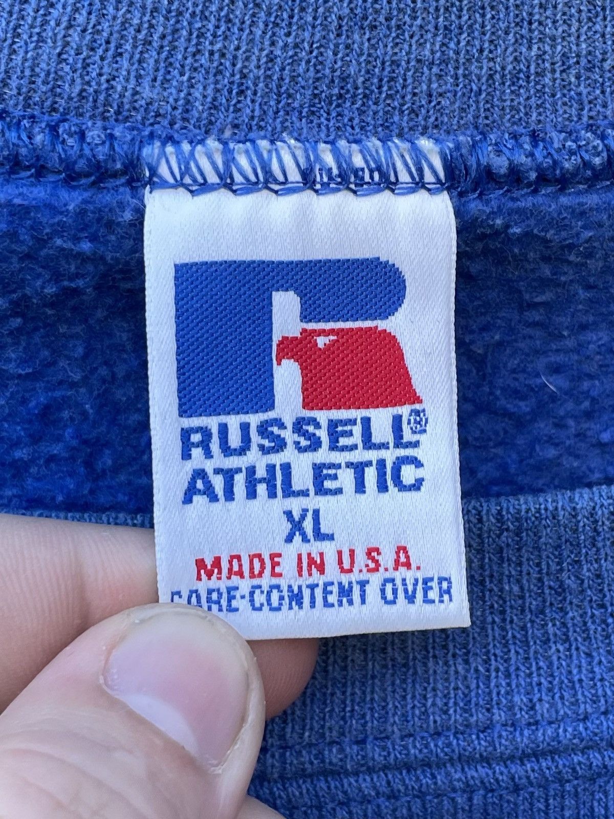 Russell Athletic 1995 Russell Athletic NFL new England Patriots Crewneck Size US XL / EU 56 / 4 - 2 Thumbnail