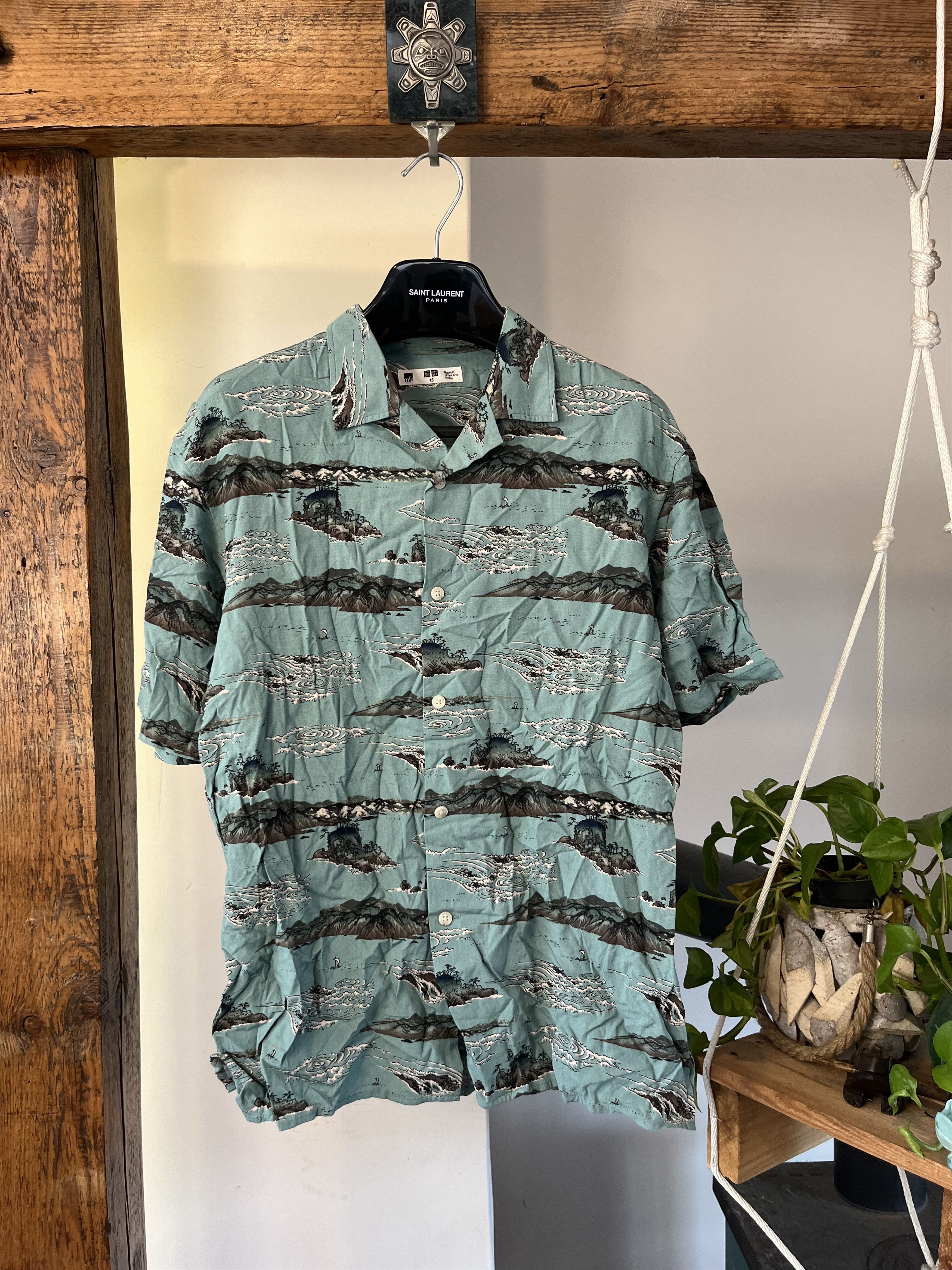 Japanese Brand × Uniqlo Uniqlo x Museum of Fine Arts Boston Hawaiian Shirt Size US XS / EU 42 / 0 - 1 Thumbnail