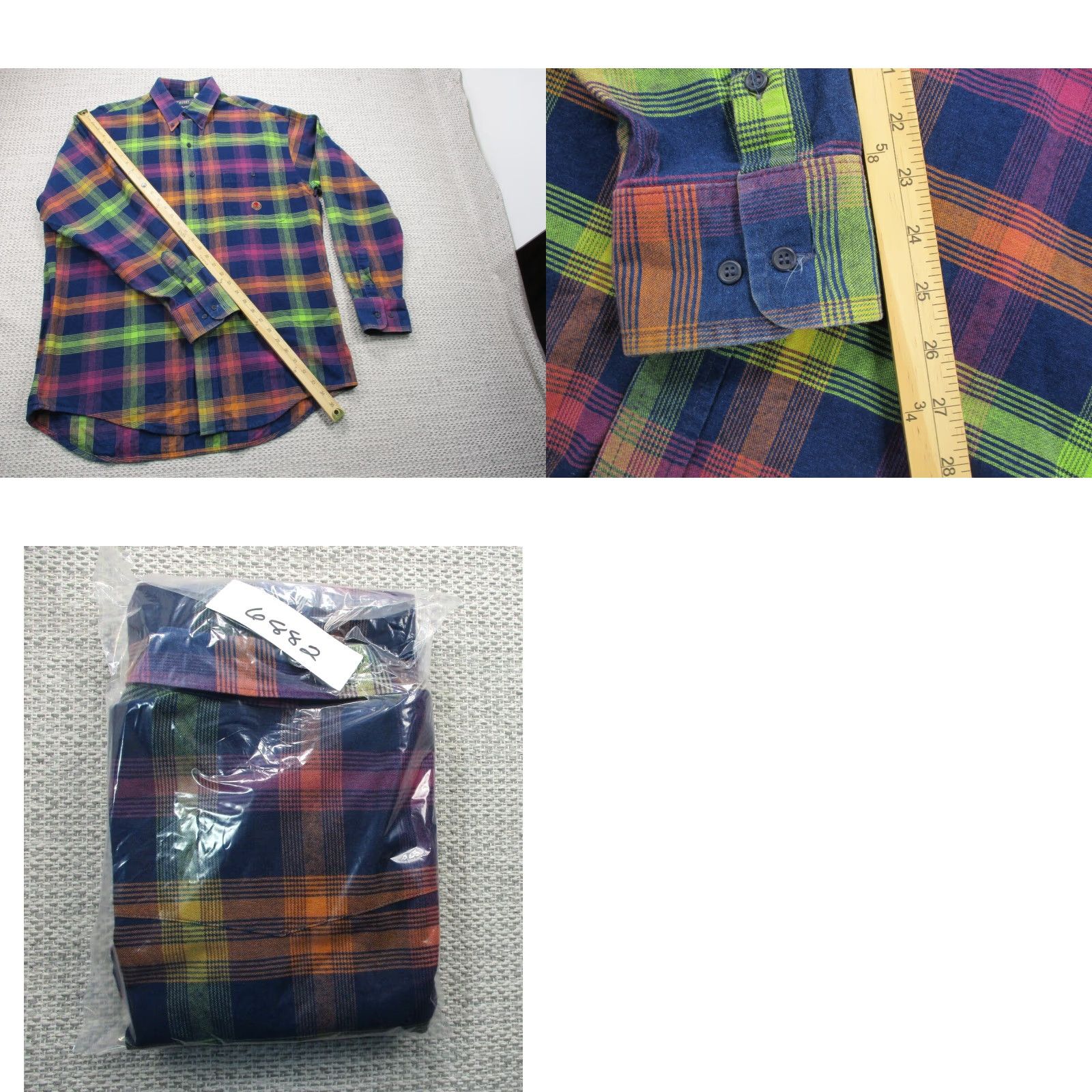 Wrangler VINTAGE Wrangler Twenty-X Shirt Mens L Button-Up Long Sleeve Plaid Western USA Size US L / EU 52-54 / 3 - 9 Thumbnail