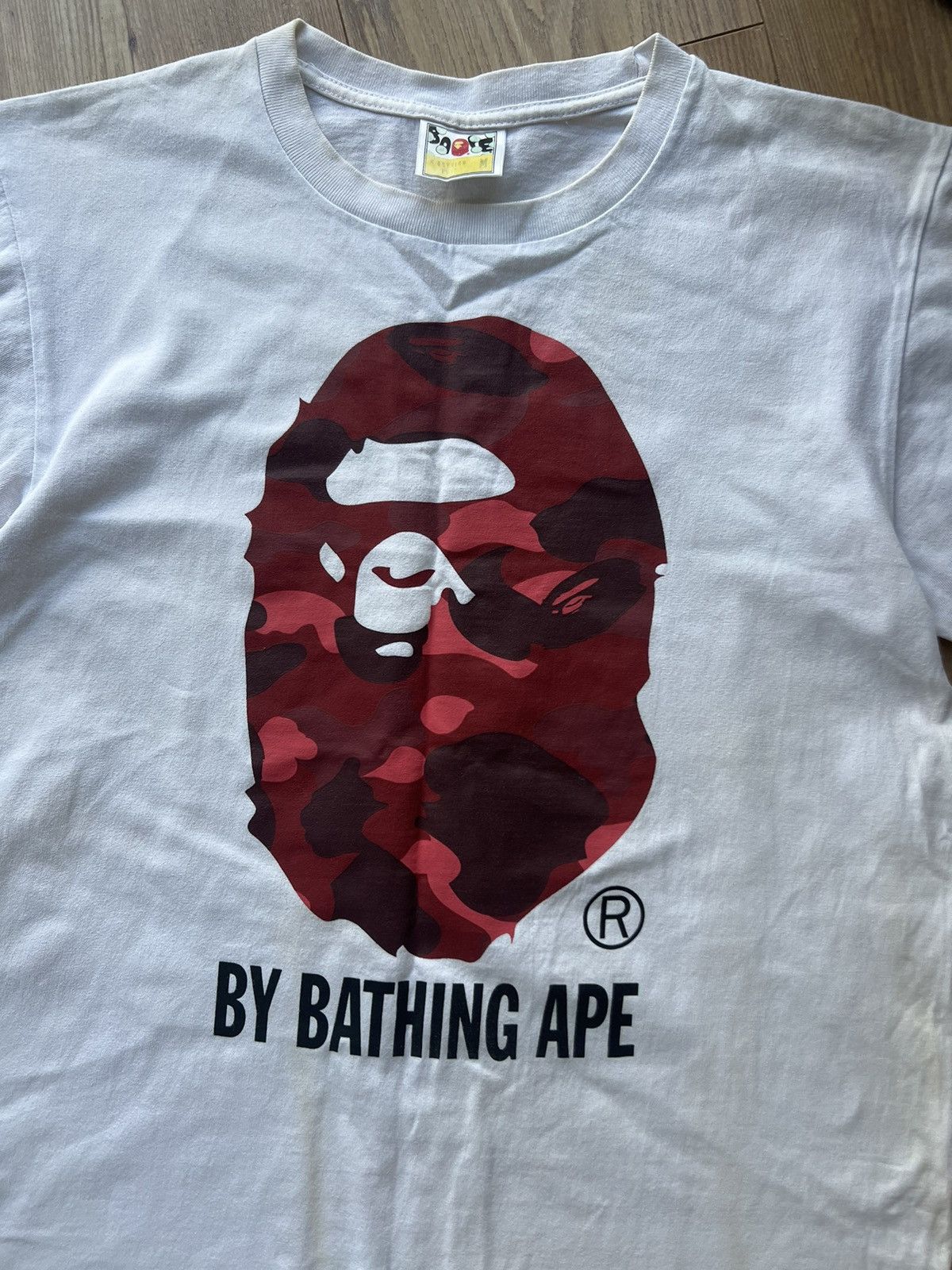 Bape BAPE RED CAMO APE HEAD TEE Size US M / EU 48-50 / 2 - 3 Thumbnail