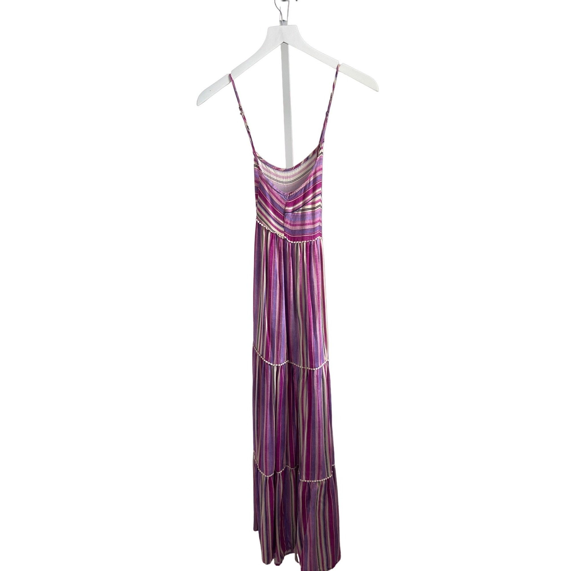 Anthropologie Anthropologie Striped Pink Maxi Dress Cover-Up Size S / US 4 / IT 40 - 7 Thumbnail