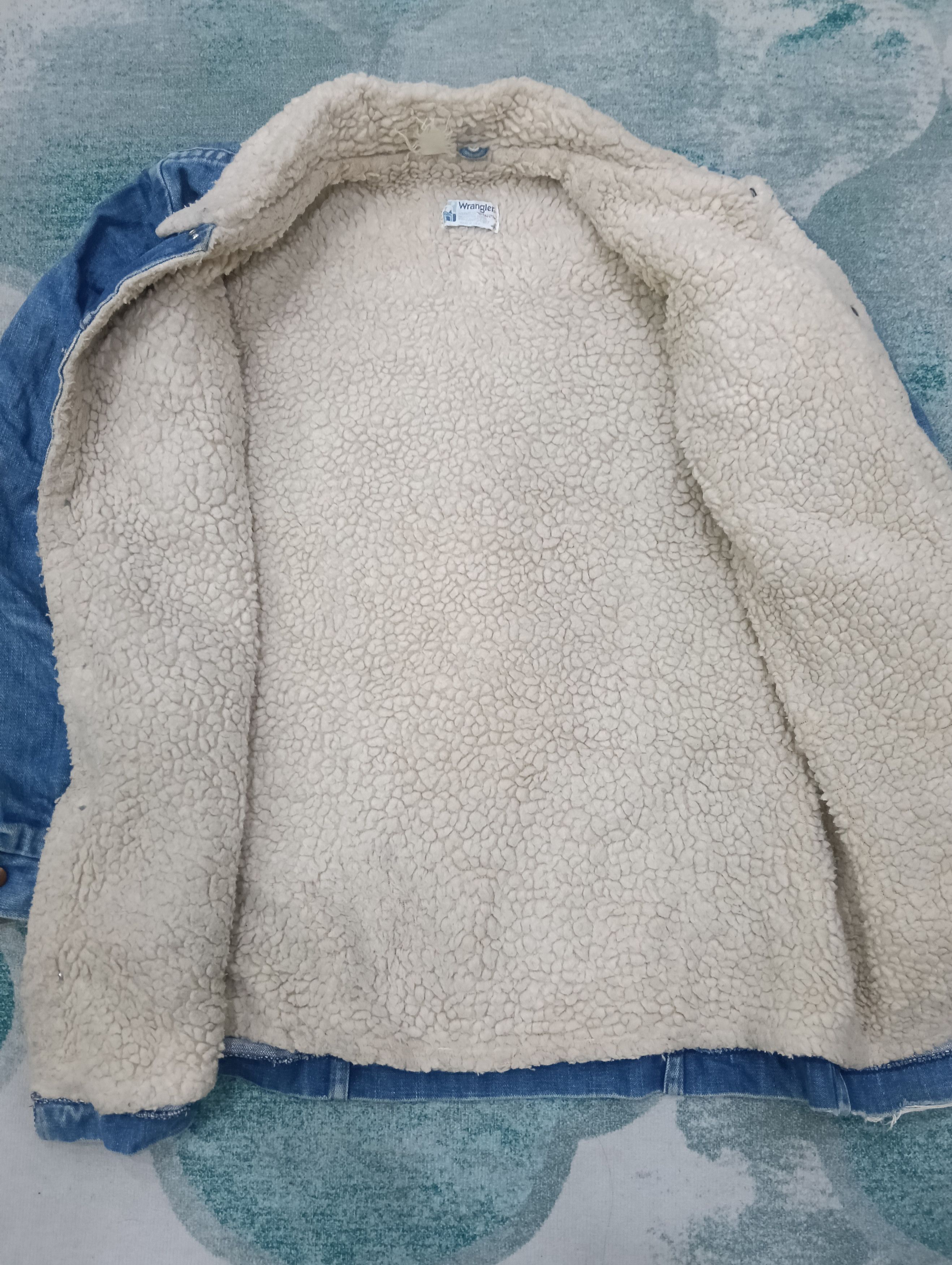 Vintage × Wrangler Vintage Wrangler Sherpa Jacket Size L / US 10 / IT 46 - 5 Thumbnail