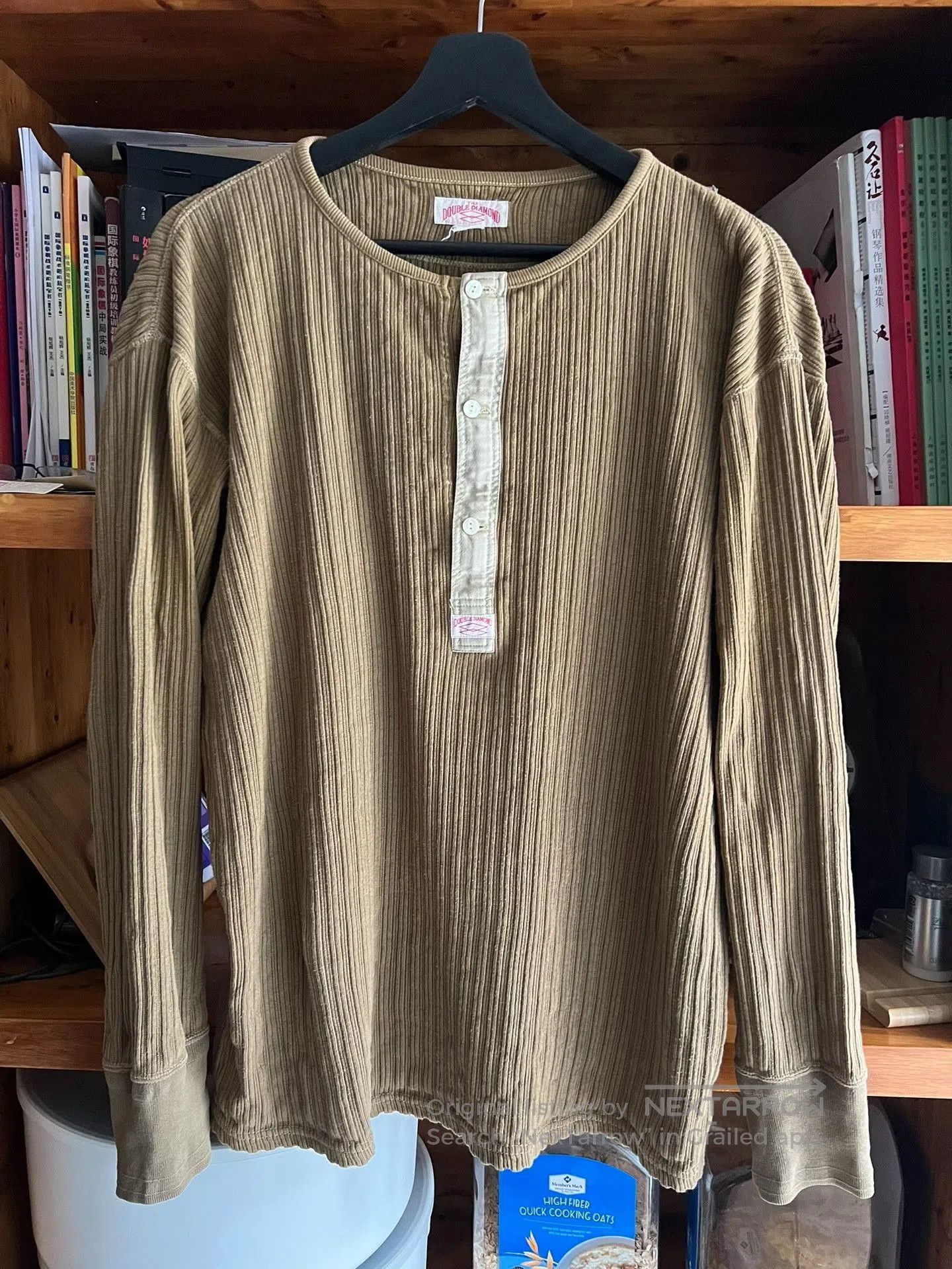 The Real McCoy's The Real McCoy Vintage Henley Long. Size US XXS / EU 40 - 1 Thumbnail