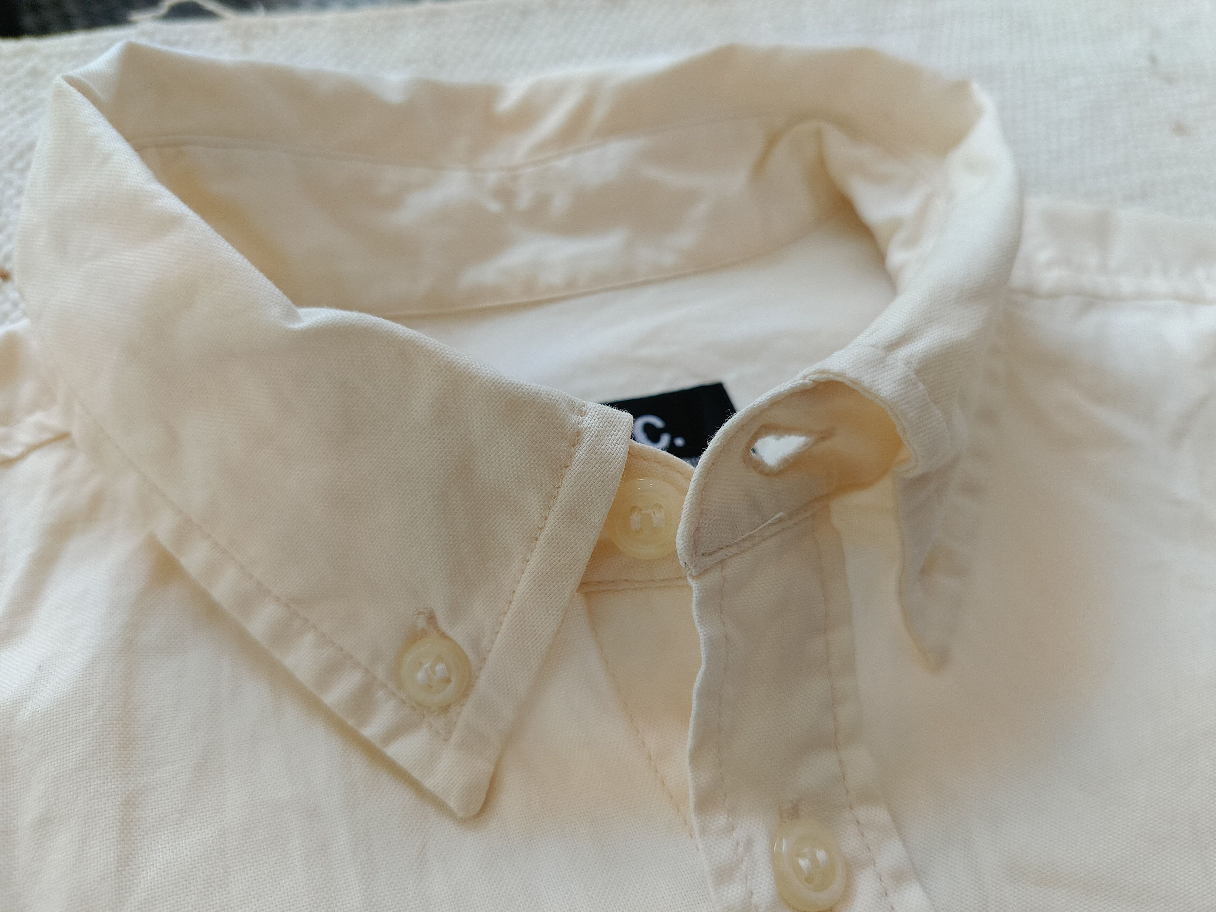 A.P.C. APC A.P.C. Romania 34 plain ivory white ladies shirt Size XXS / US 00 / IT 34 - 11 Thumbnail