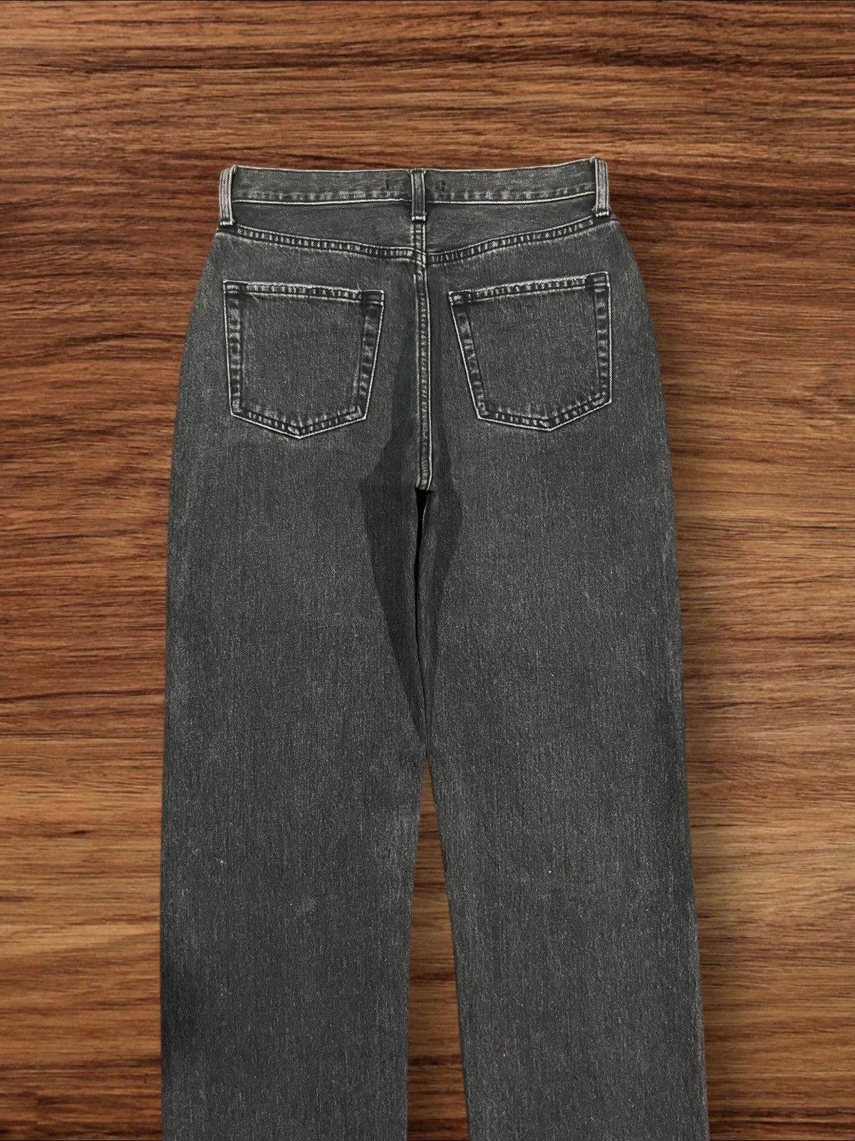 MOUSSY Vintage Moussy High Rise Distressed Frayed Leg Straight Jean Size 27" / US 4 / IT 40 - 5 Thumbnail