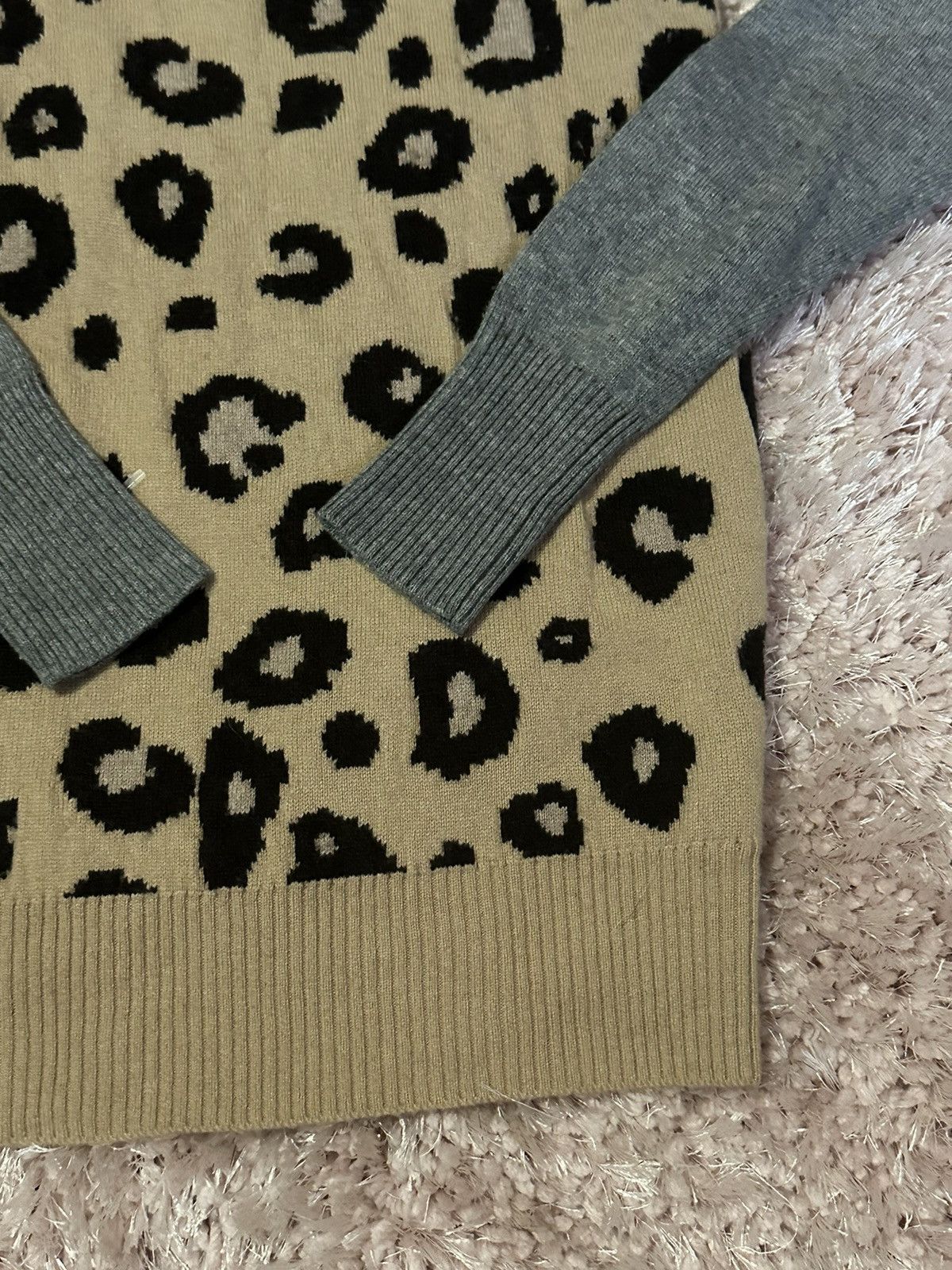 Michael Stars Michael Stars Leopard Print Wool Blend Sweater Size Small Size S / US 4 / IT 40 - 4 Thumbnail