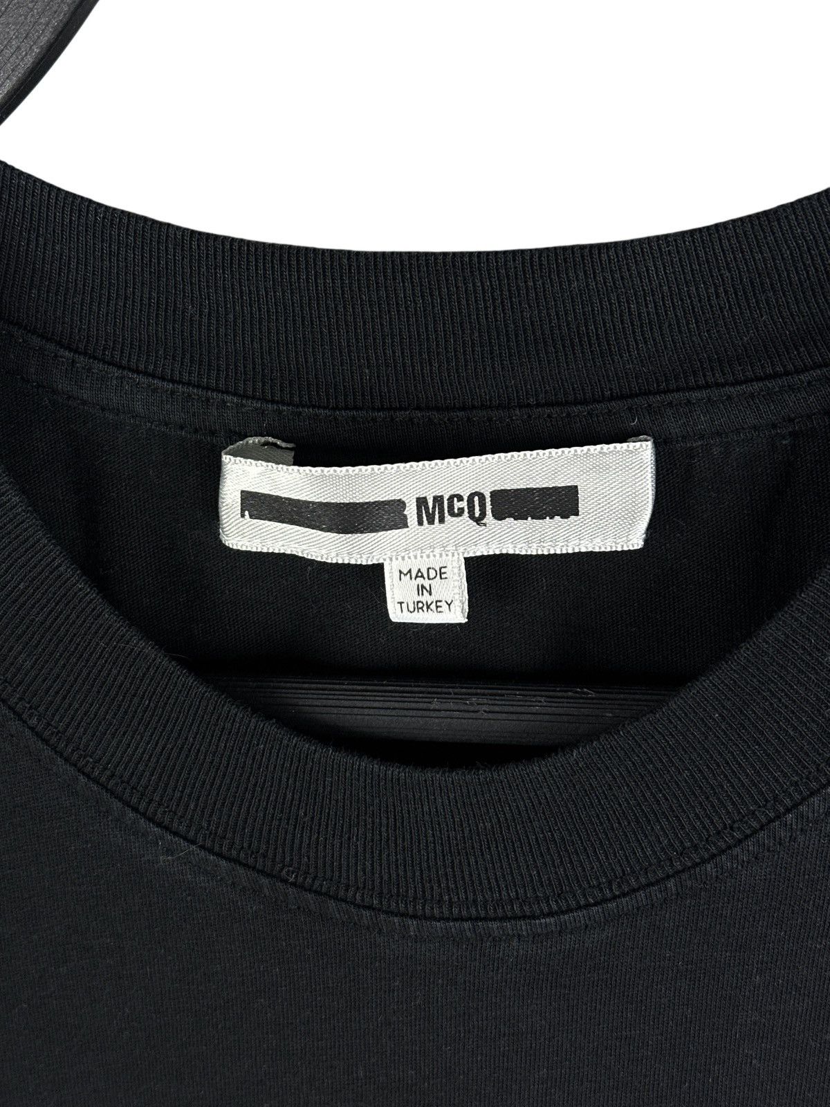 Alexander McQueen Alexander McQueen Velvet 3D Logo T-Shirt Black Size US M / EU 48-50 / 2 - 6 Thumbnail