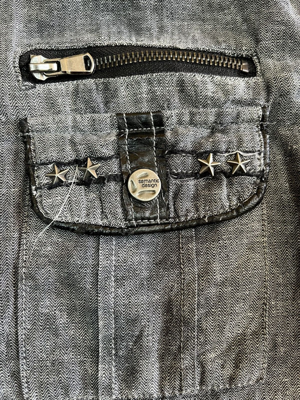 semanticdesign Vintage Semantic Design Denim Punk Jacket Size US M / EU 48-50 / 2 - 12 Thumbnail
